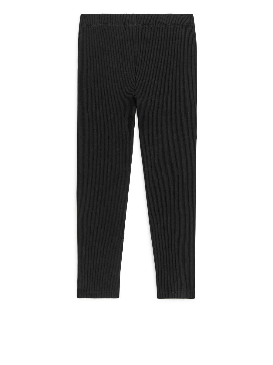 Gerippte Jersey-Leggings-#272628-10189