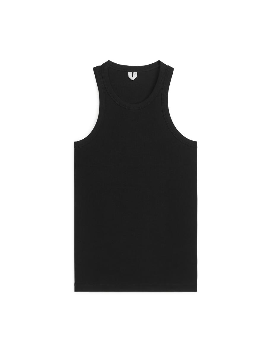 Rib Racer Tank Top-#272628-50