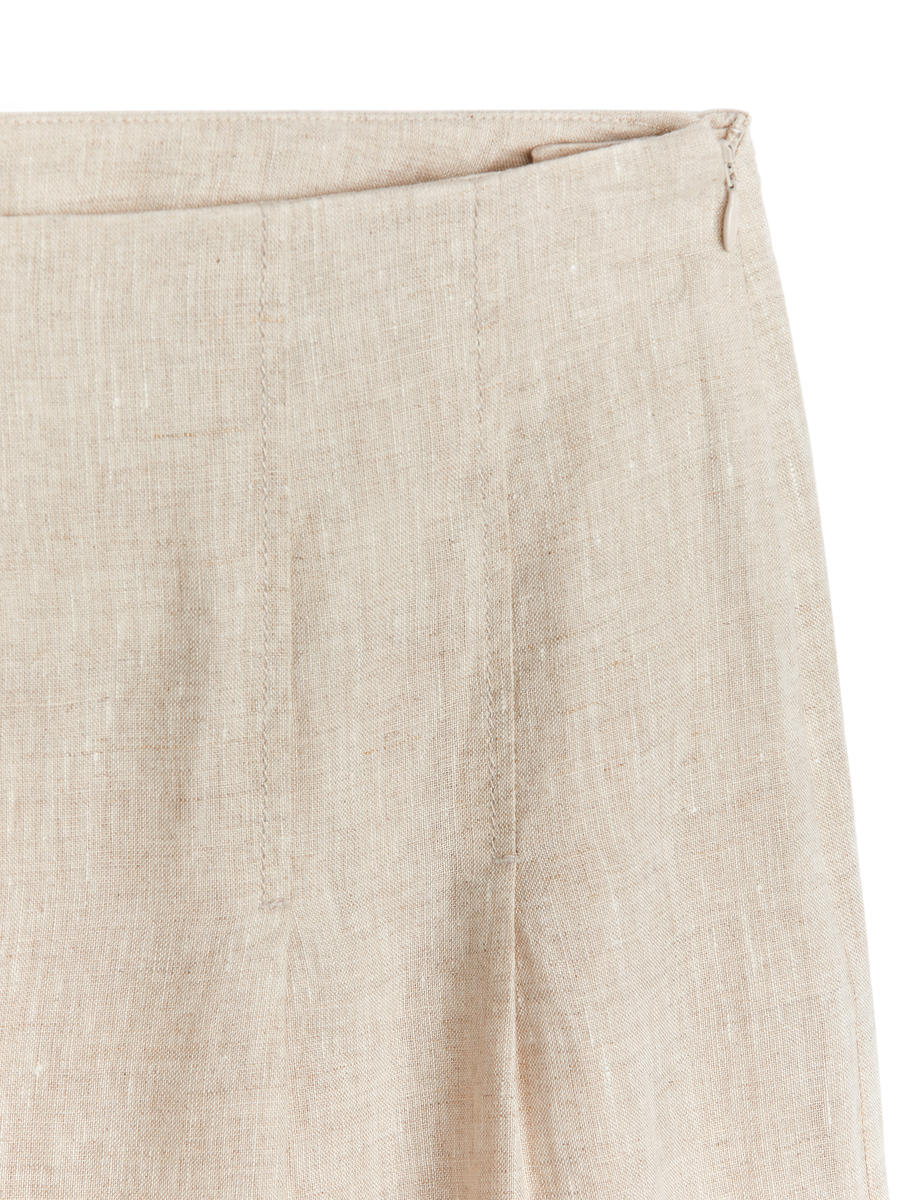 Relaxed Linen Trousers - Beige - Relaxed fit - Women - 1227753001