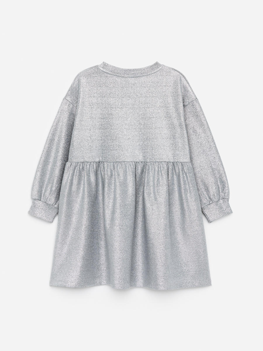 Oversized Sweatshirt Dress-#9C9EA5-13563