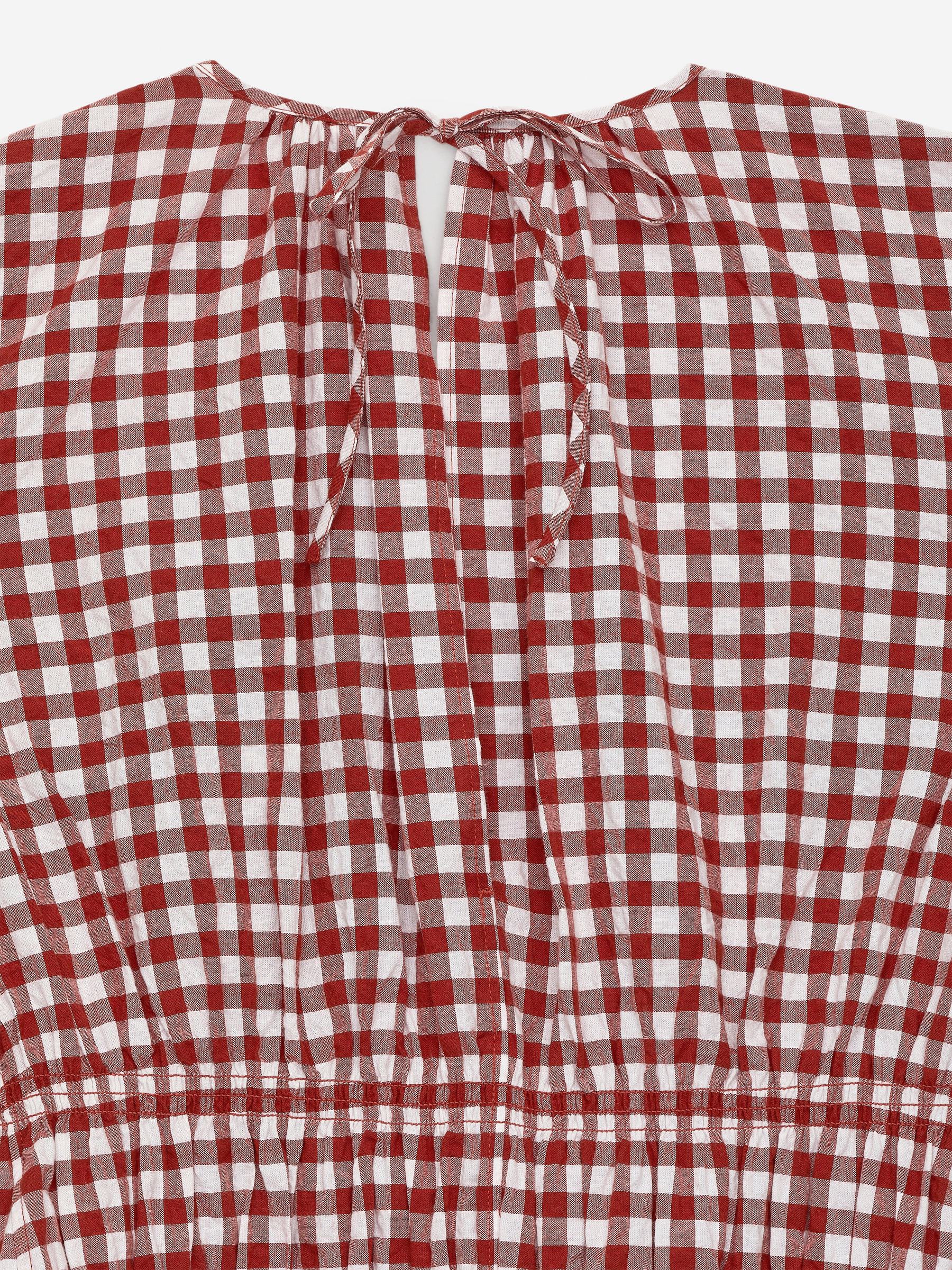 Gingham Dress - Rust/White - Regular fit - Women - StillMedia/DescriptiveDetail - 2
