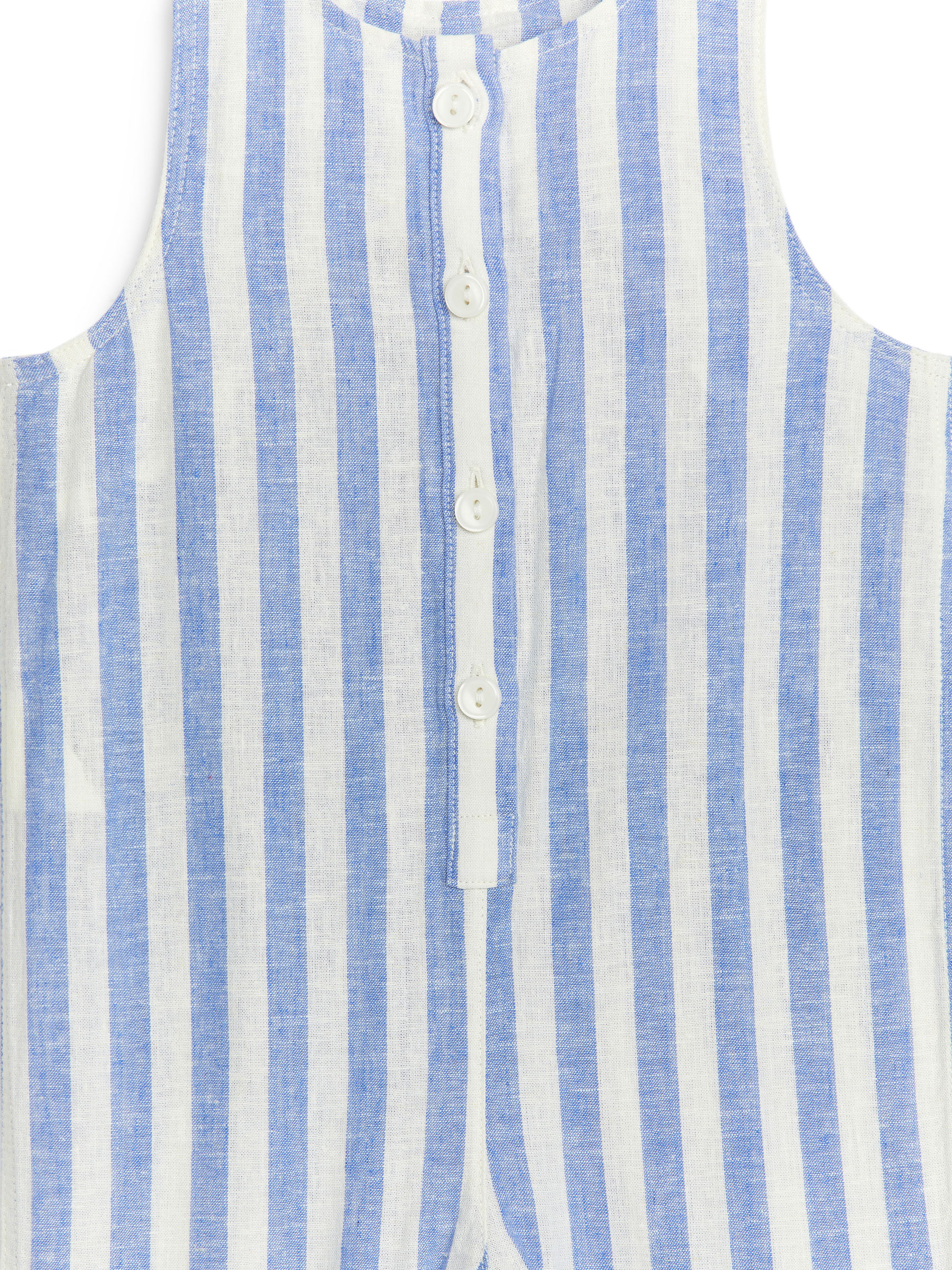 Overall aus Baumwoll-Leinen-Mischung - Weiß/Blau - Regular Fit - Kinder - StillMedia/DescriptiveDetail - 2