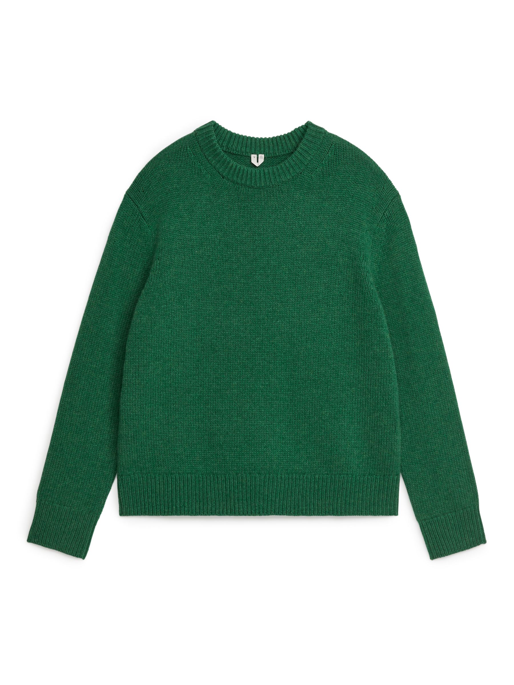 Heavy Knit Wool Blend Jumper - Green - Oversized - Men - StillMedia/DescriptiveStillLife - 1