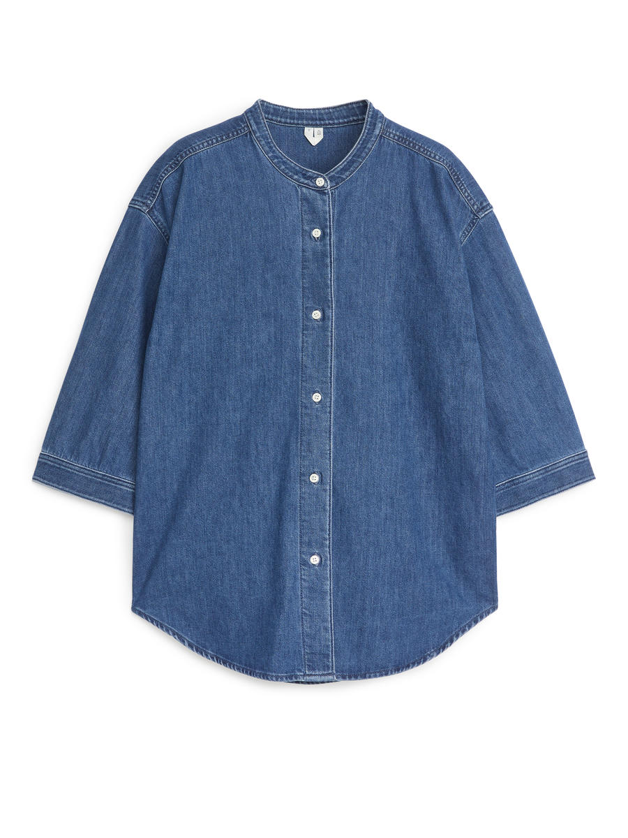 Denim Shirt - Washed Blue - Regular fit - Women - 1227429002