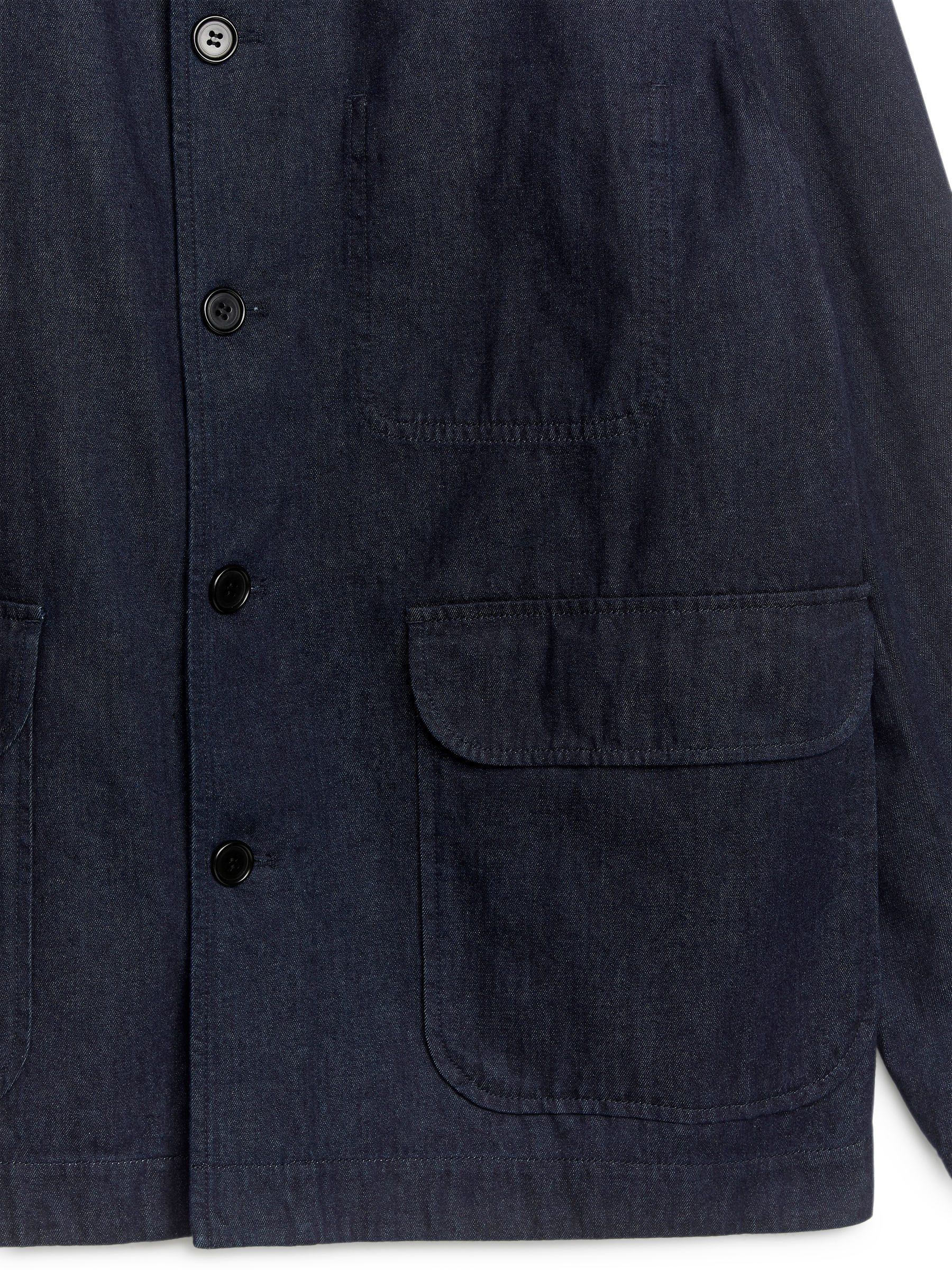 Relaxed Denim Jacket - Dark Blue - Relaxed fit - Men - StillMedia/DescriptiveDetail - 1
