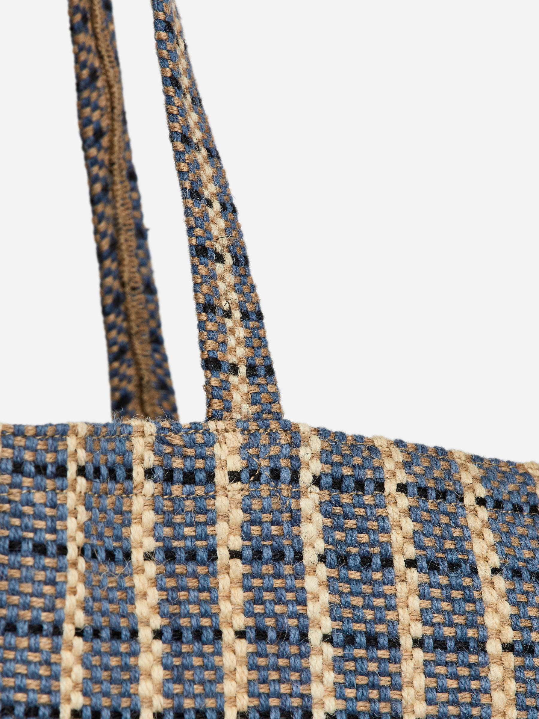 Jute Bag - Blue/Checkered - Homeware - StillMedia/DescriptiveDetail - 4