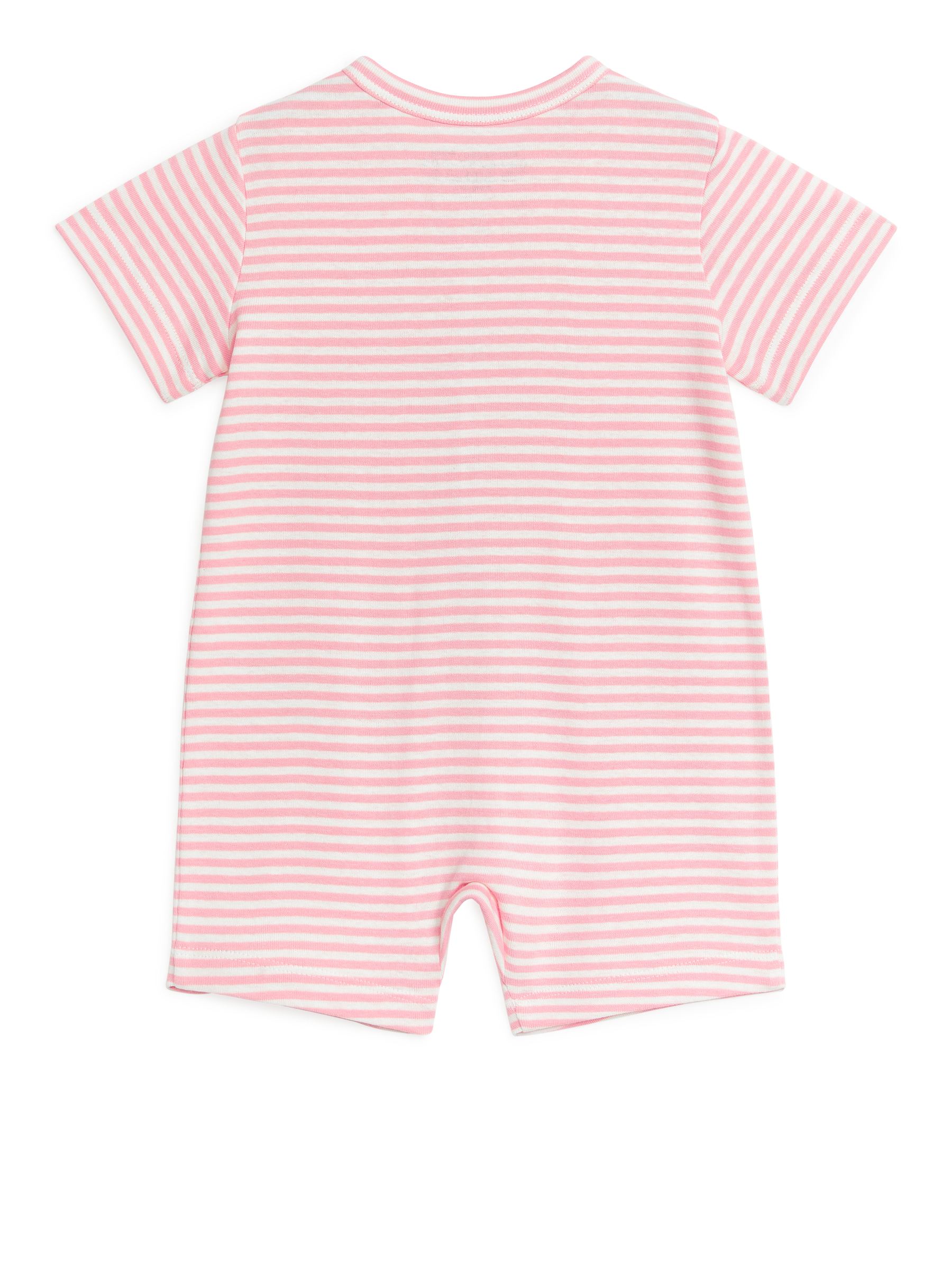 Short Sleeve All-in-One Pyjama - Pink/Off White - Regular fit - Children - StillMedia/DescriptiveStillLife - 2