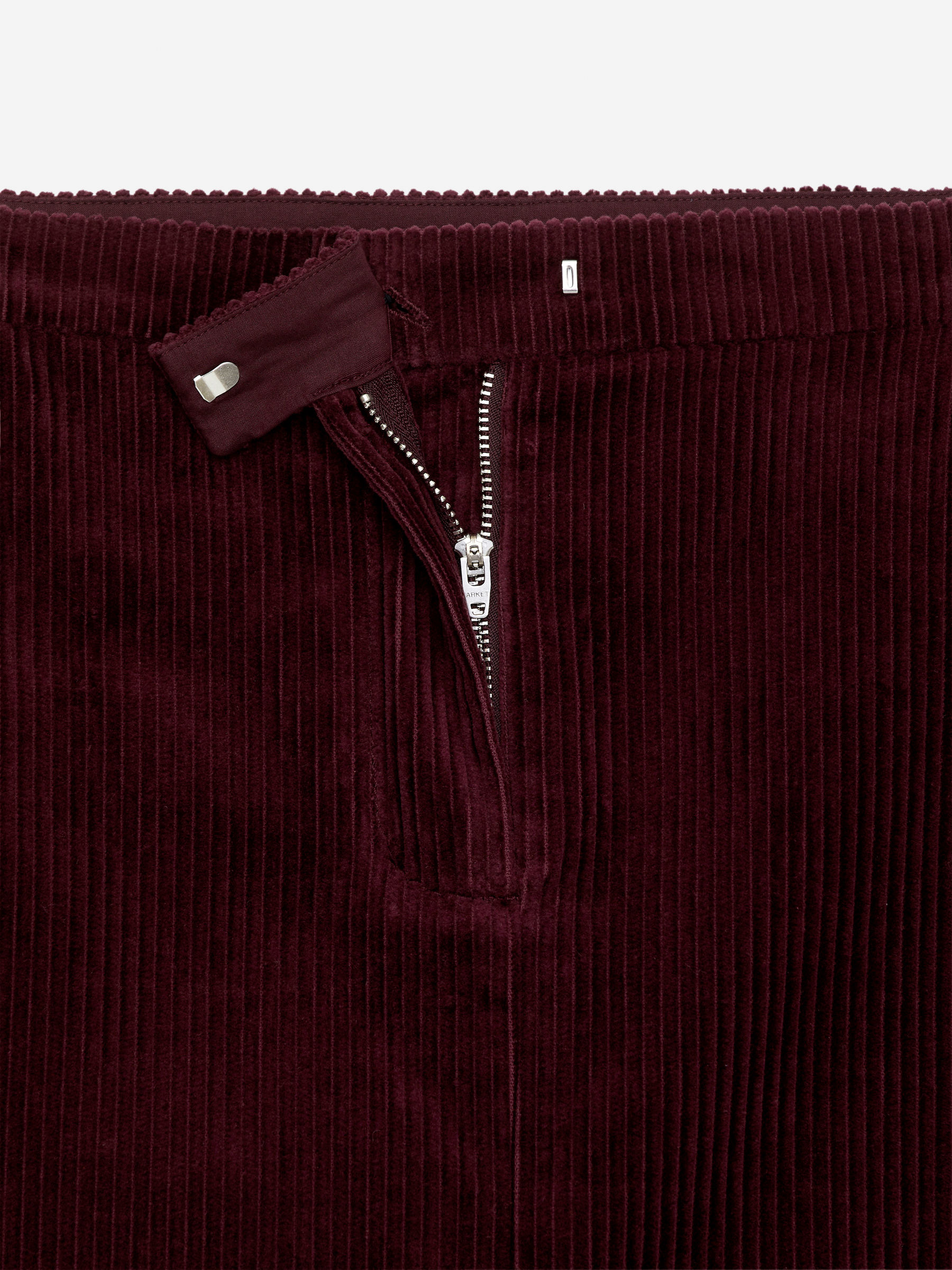 Corduroy Mini Skirt - Burgundy - Regular fit - Women - StillMedia/DescriptiveDetail - 2