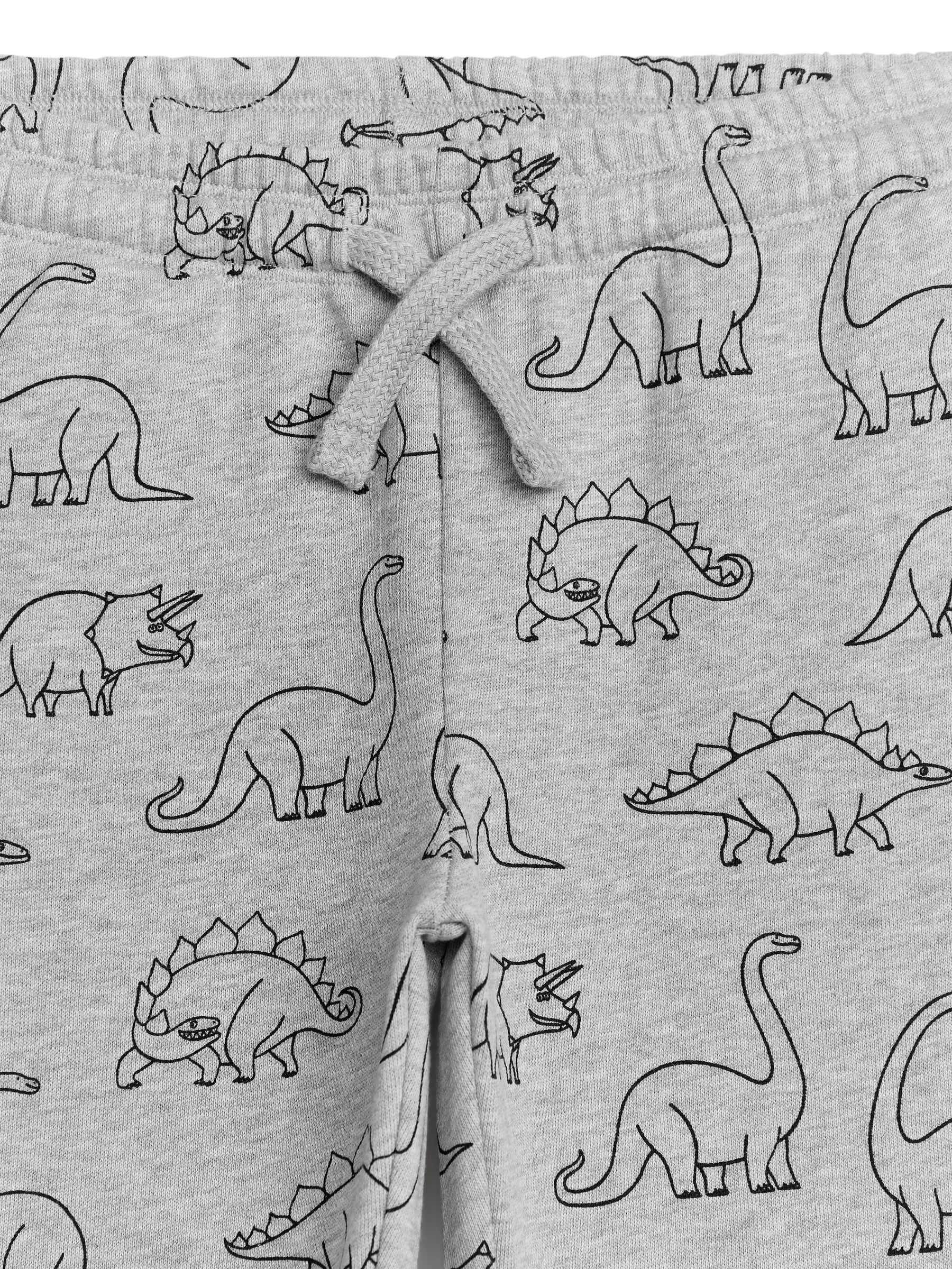 French Terry Sweatpants - Grey/Dino - Loose fit - Children - 1167197001