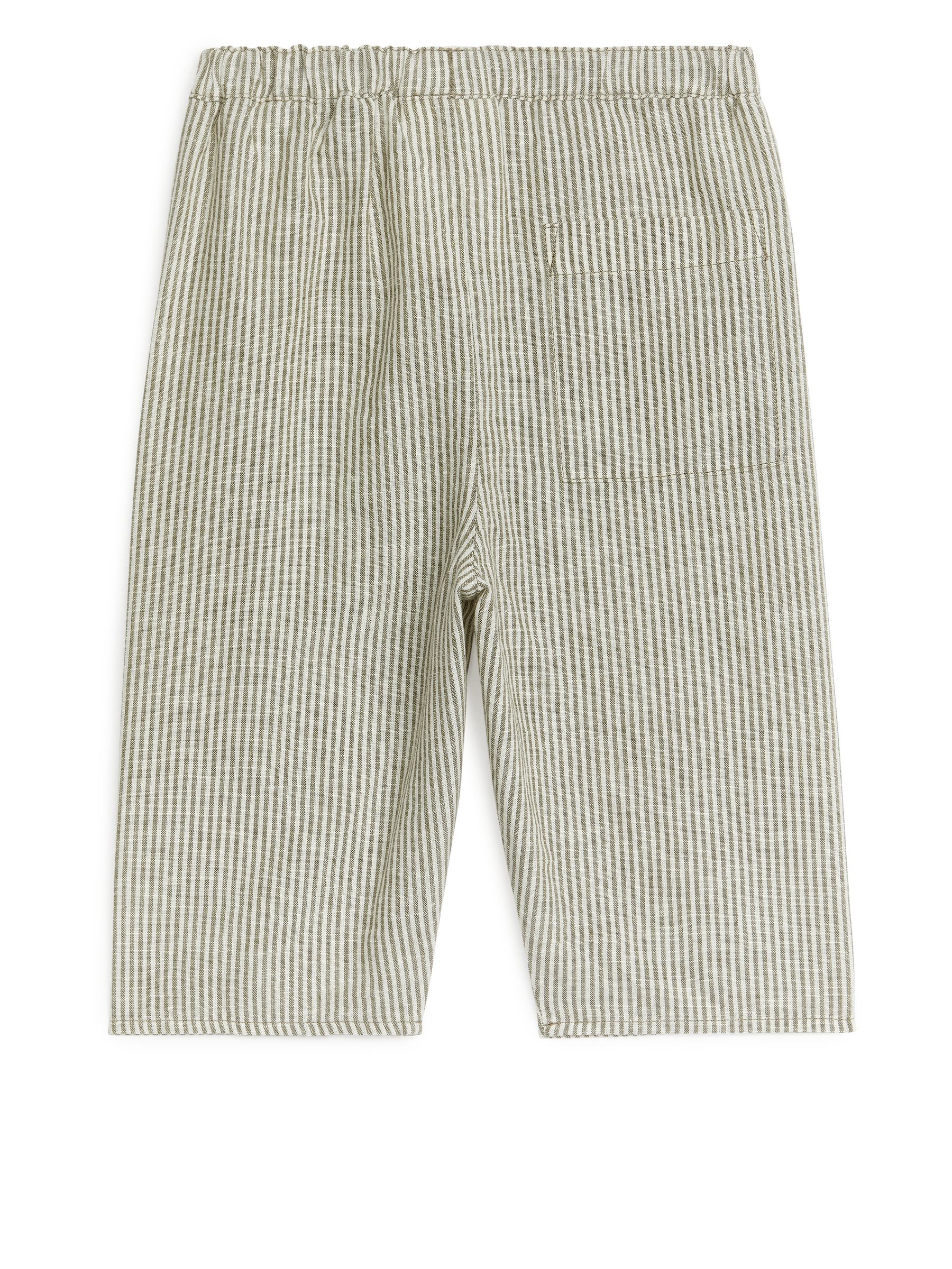 Linnebyxor - Kaki/vit - Relaxed fit - Children - StillMedia/DescriptiveStillLife - 2