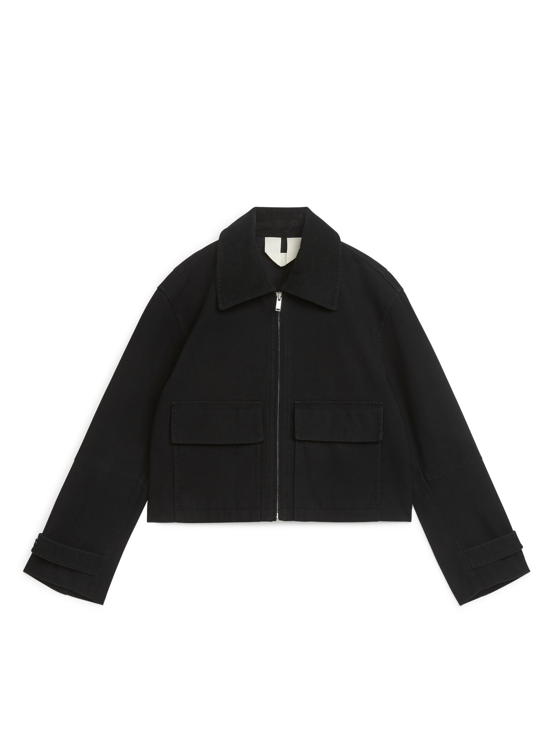 Giacca in tela con cerniera - Nero - Oversize - Women - StillMedia/DescriptiveStillLife - 2