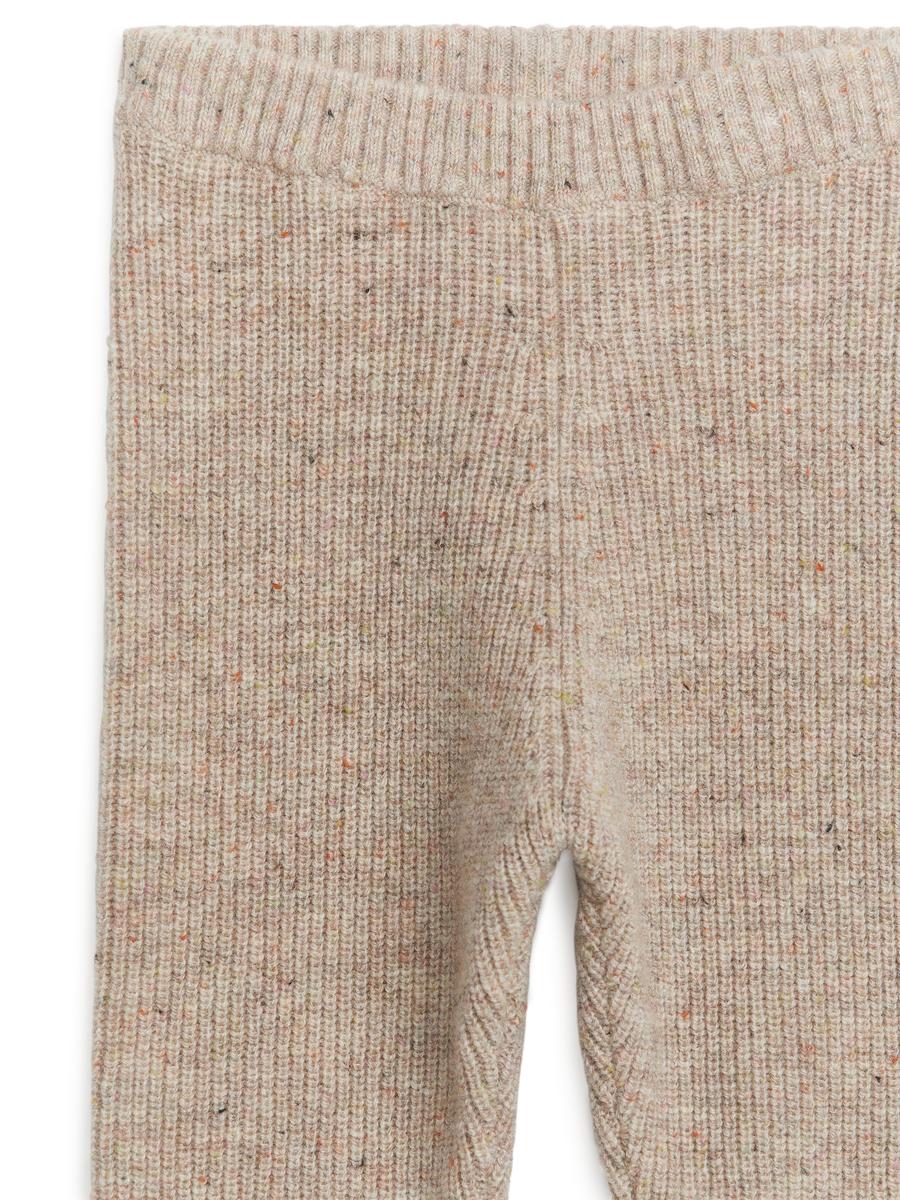 Knitted Wool Trousers - Beige - Regular fit - Children - 0995242002