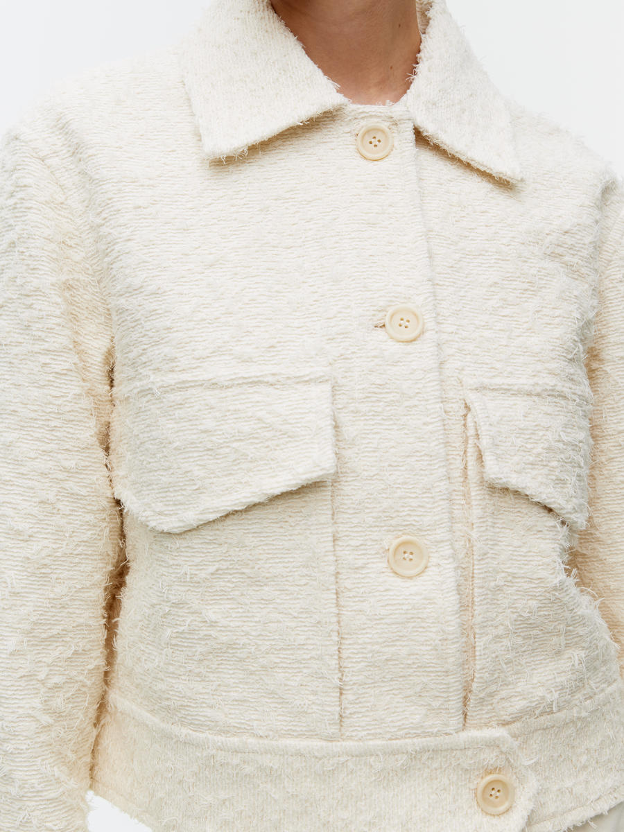 Textured Jacket - Light Beige - Regular fit - Women - 1234934001