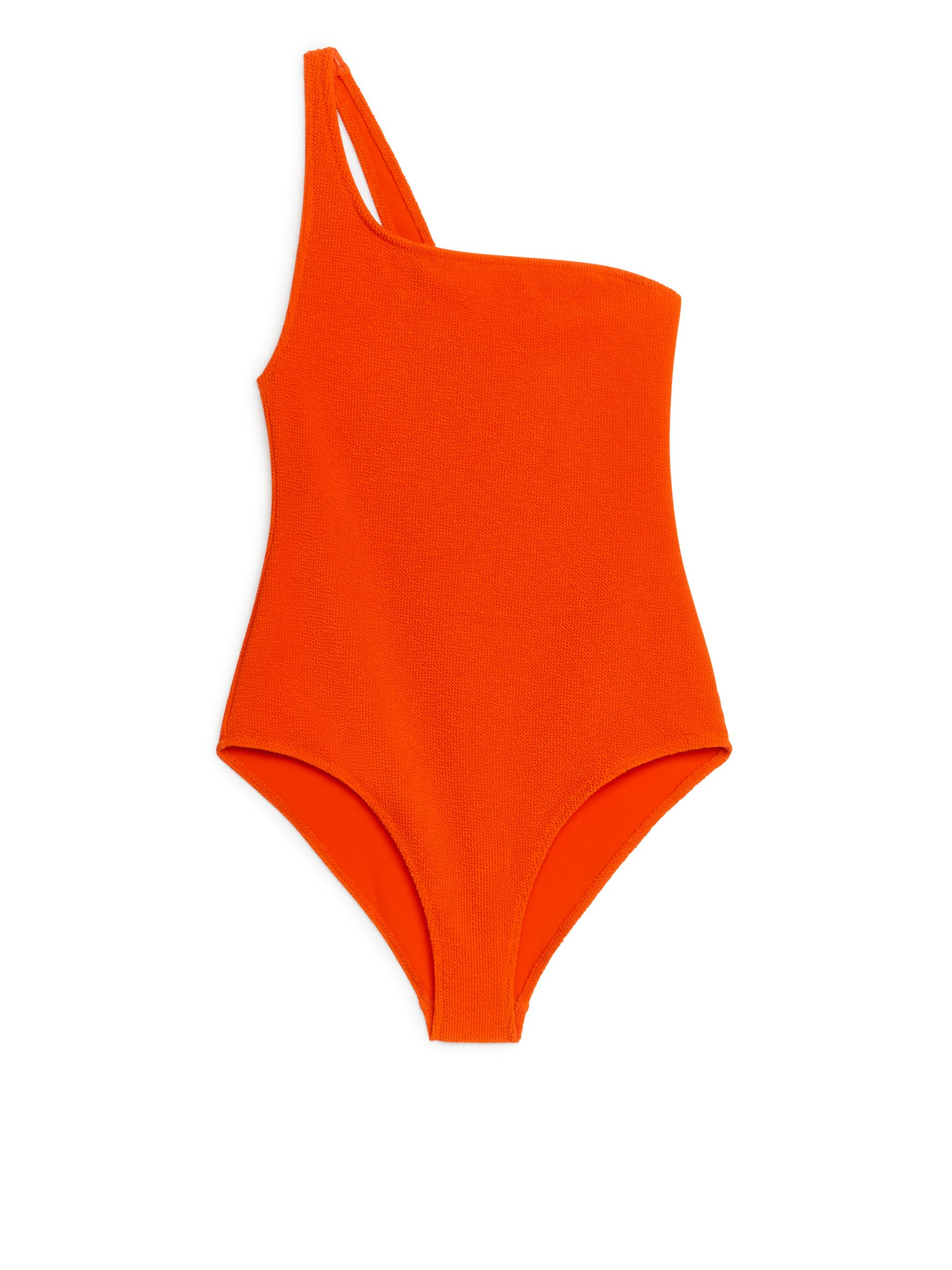 Traje de baño arrugado de un solo hombro - Naranja - Women - StillMedia/DescriptiveStillLife - 2