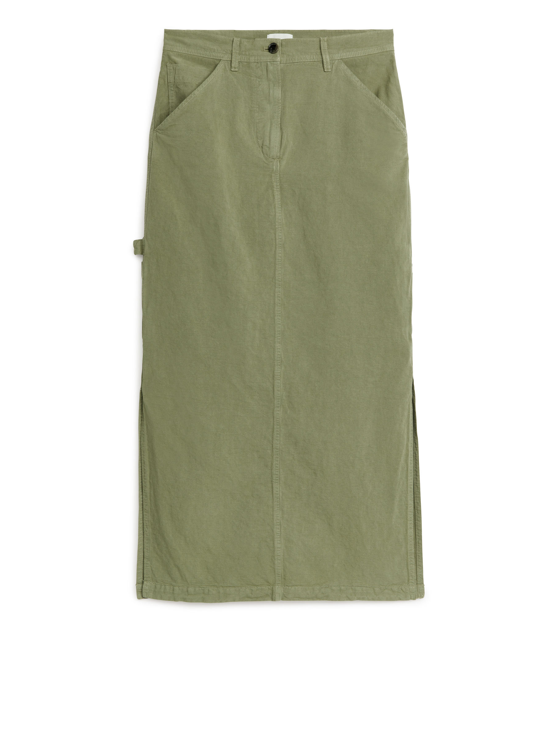 Long Cargo Skirt - Khaki Green - Regular fit - Women - StillMedia/DescriptiveStillLife - 2