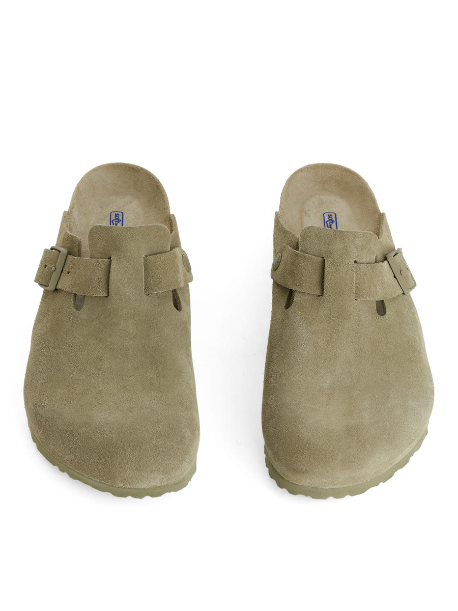 Birkenstock Boston Suede Sandals-#A9997B-12760