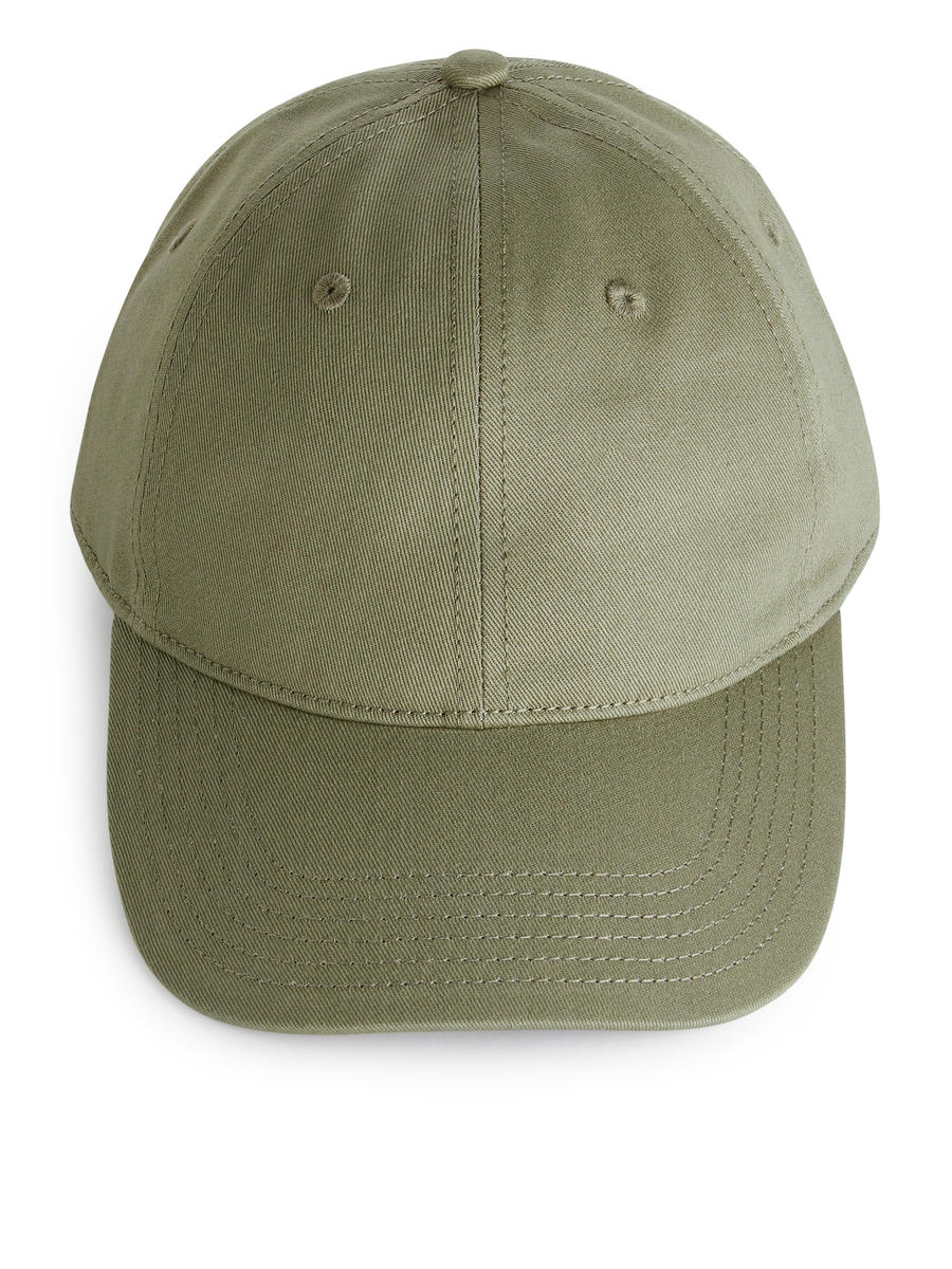 Cap aus Baumwolltwill - Khaki - Men - 1042161018