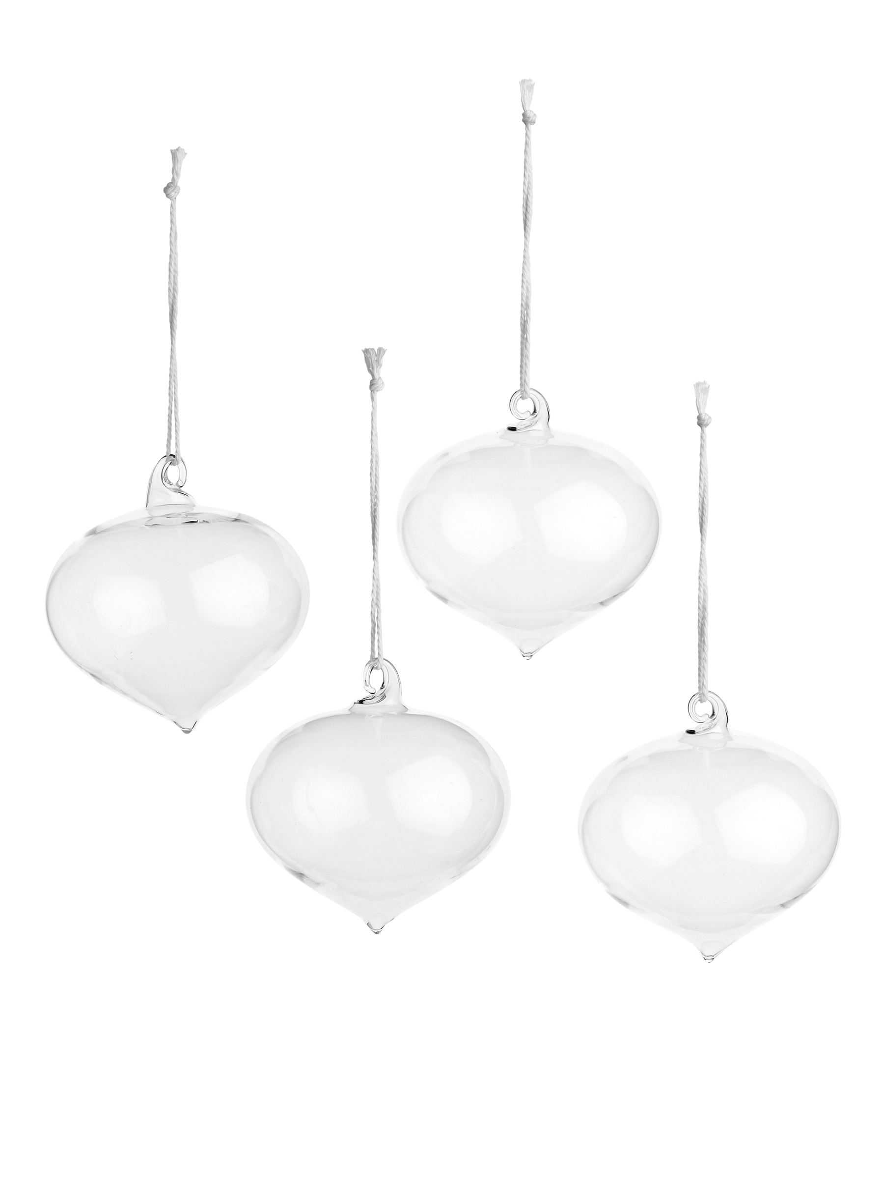 Glass Drop Baubles-#FFFFFF-10882