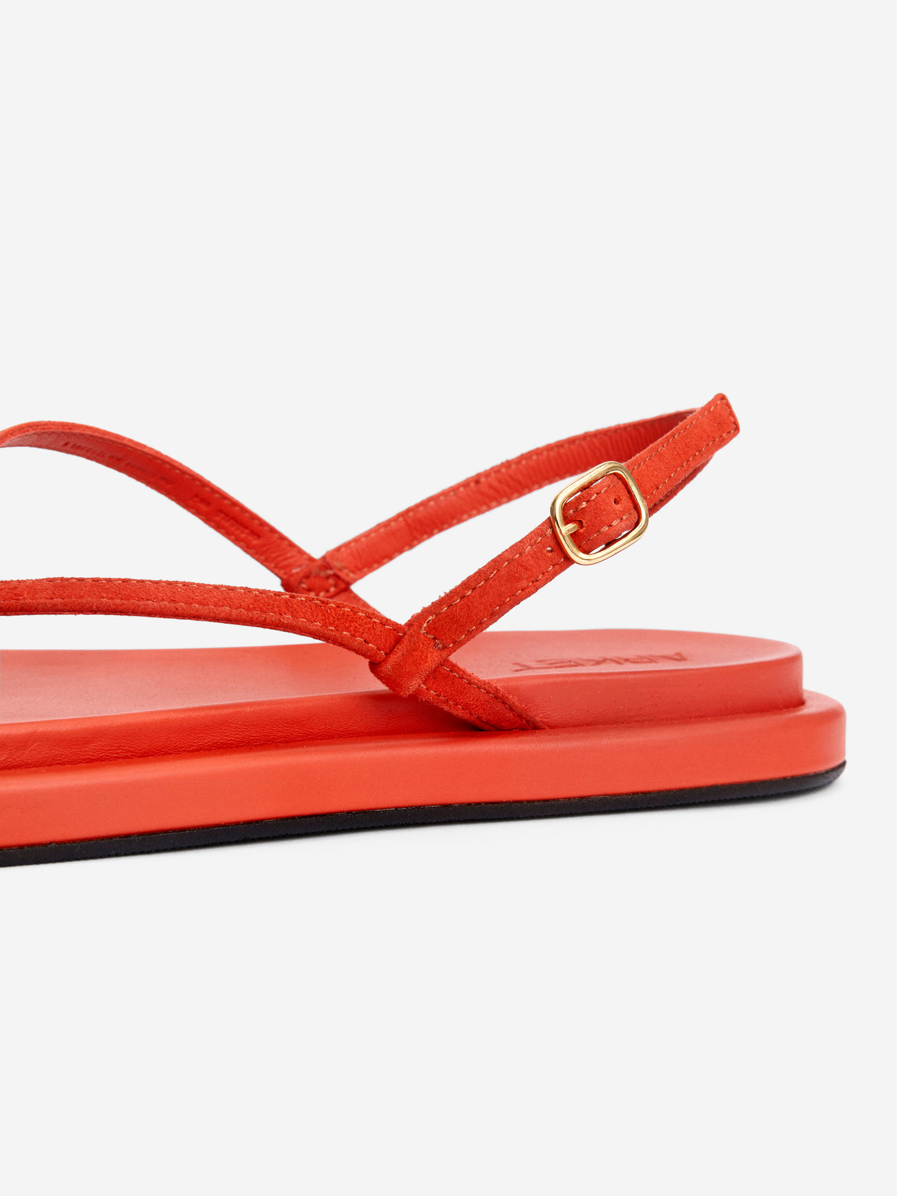 Sandalias de tiras de piel - Naranja - Women - StillMedia/DescriptiveDetail - 4