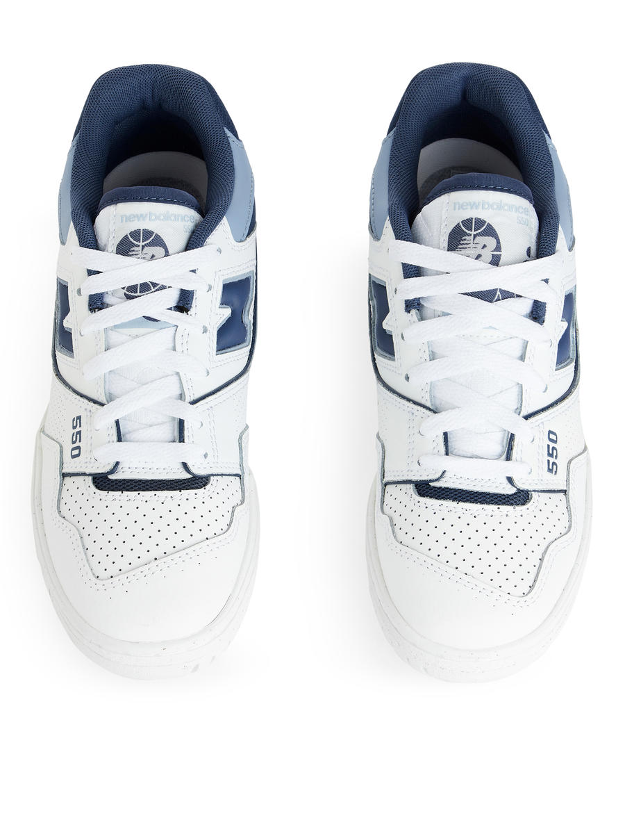 New Balance 550 Trainers - White/Blue - Women - 1189736003