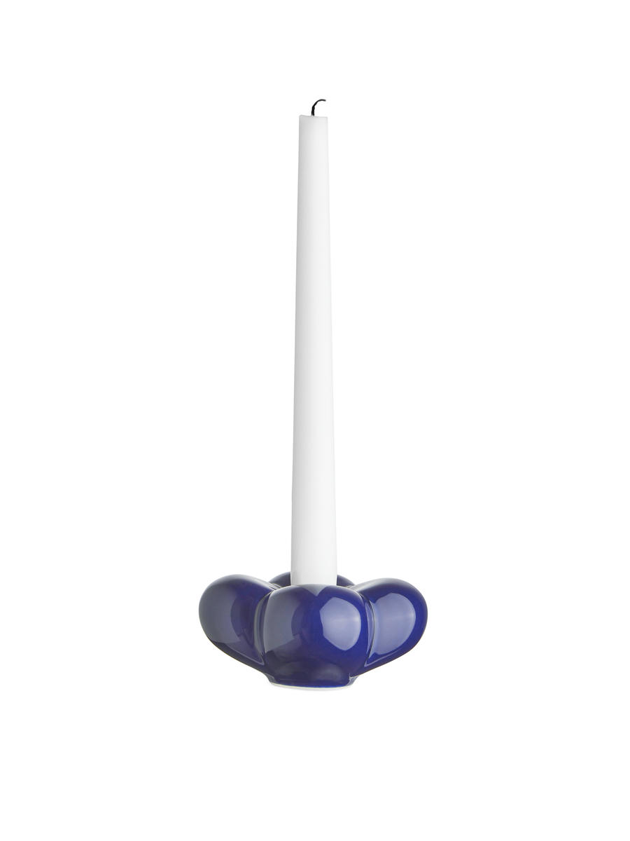 Stoneware Candle Holder - Blue - Homeware - 1155845003