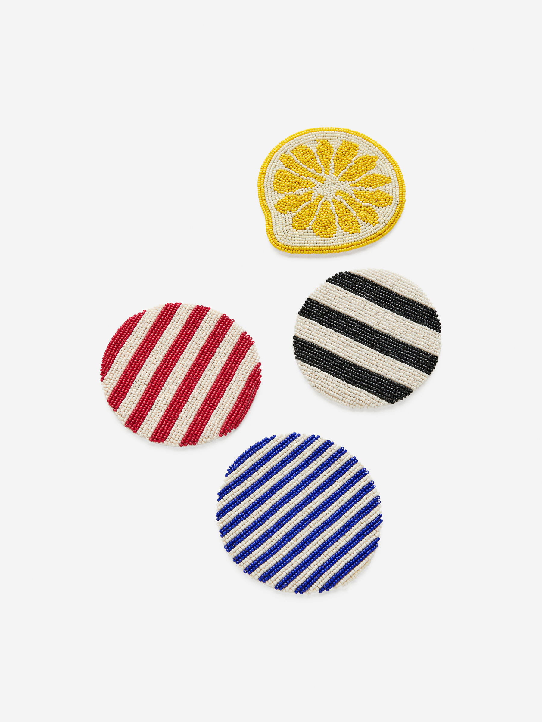 Glass Bead Coaster - Black/White - Homeware - StillMedia/DescriptiveDetail - 3