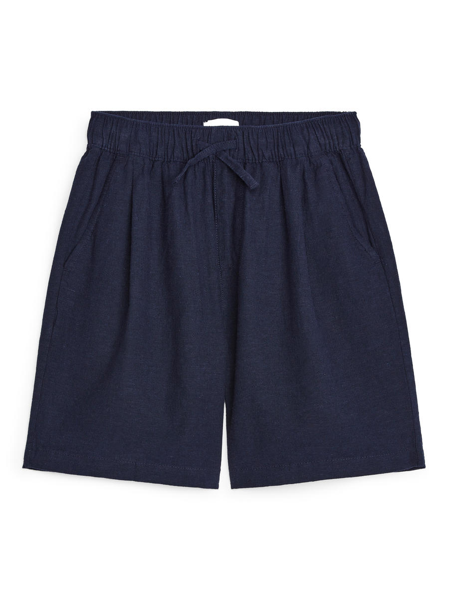 Baumwoll-Leinen-Shorts-#23263B-159