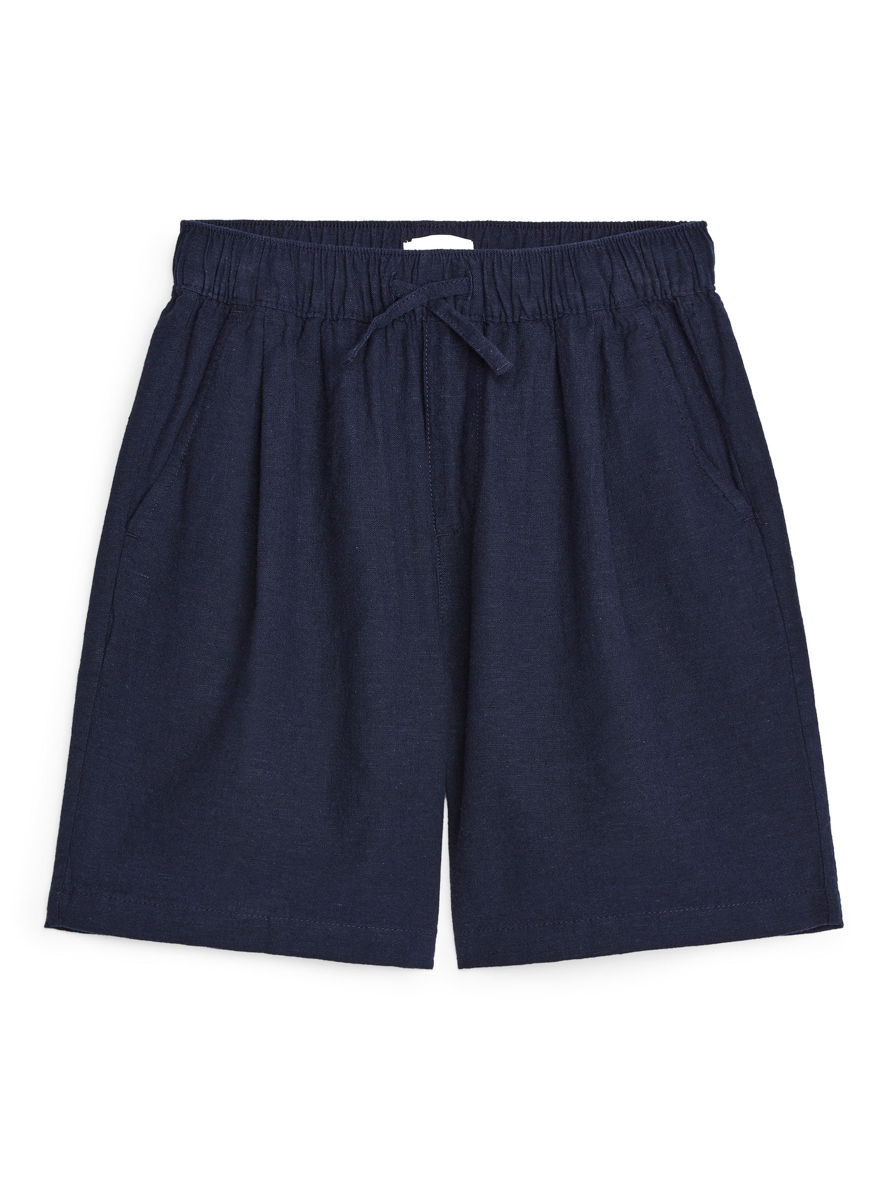 Cotton-Linen Shorts - Dark Blue - Regular fit - Children - StillMedia/DescriptiveStillLife - 3