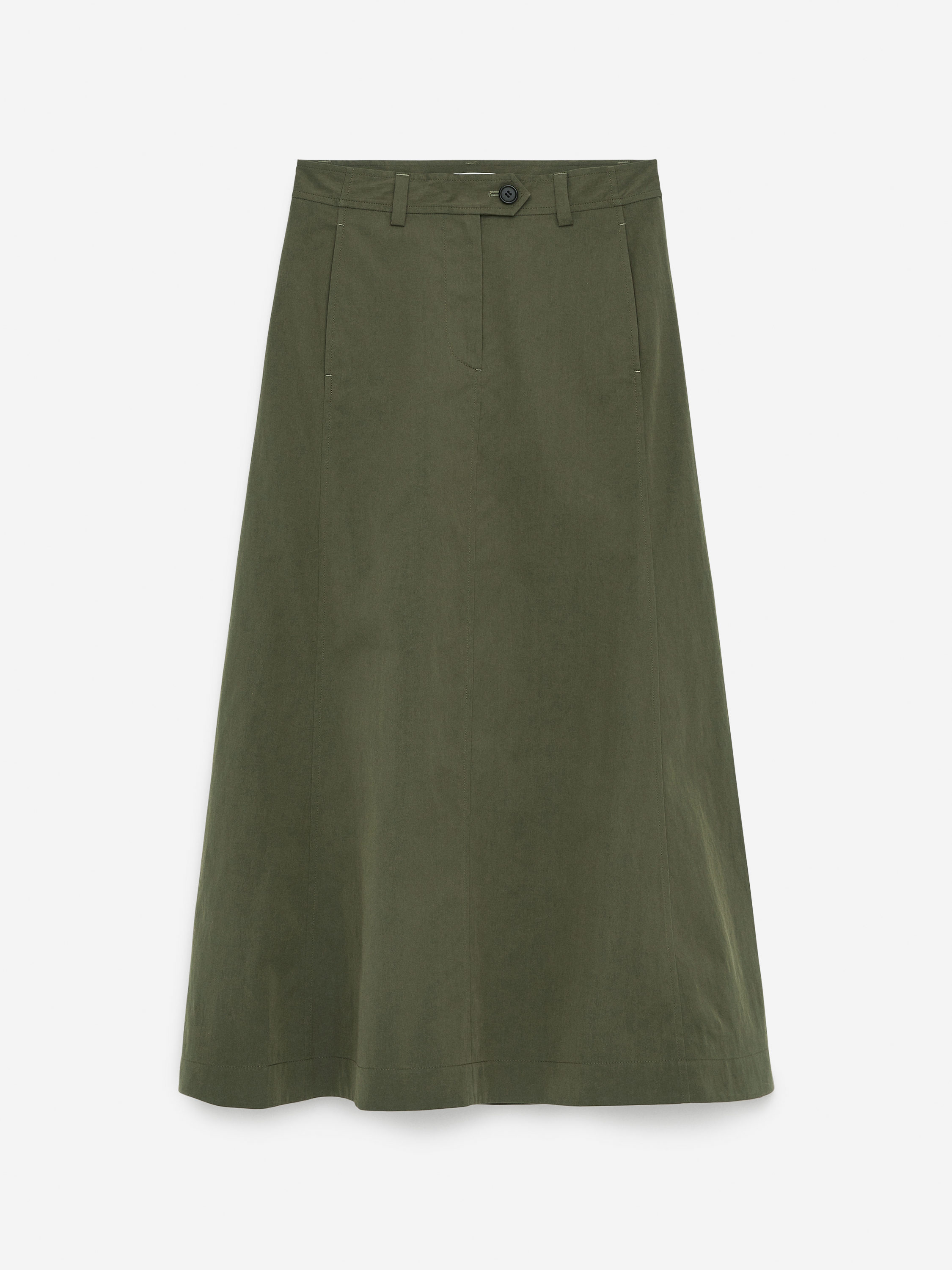 Chino Skirt – Dark Khaki – Women – ARKET GB