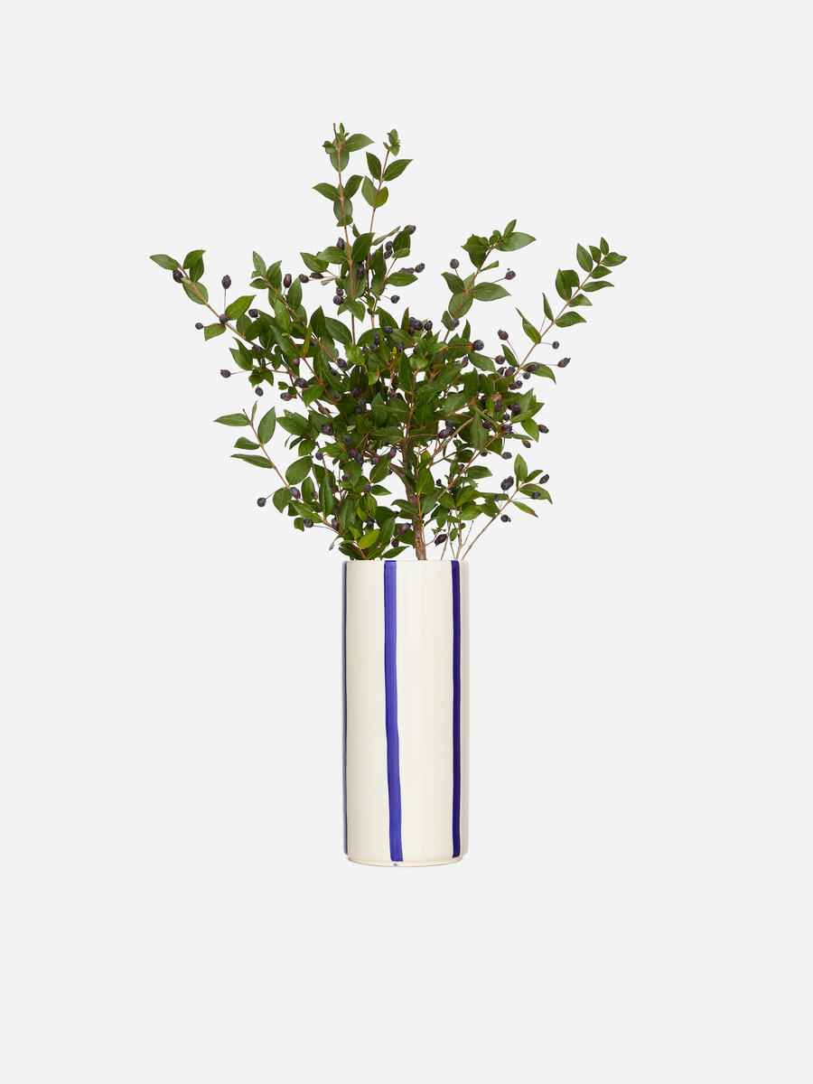 Vase aus Steingut, 23 cm-#003EFE-11584