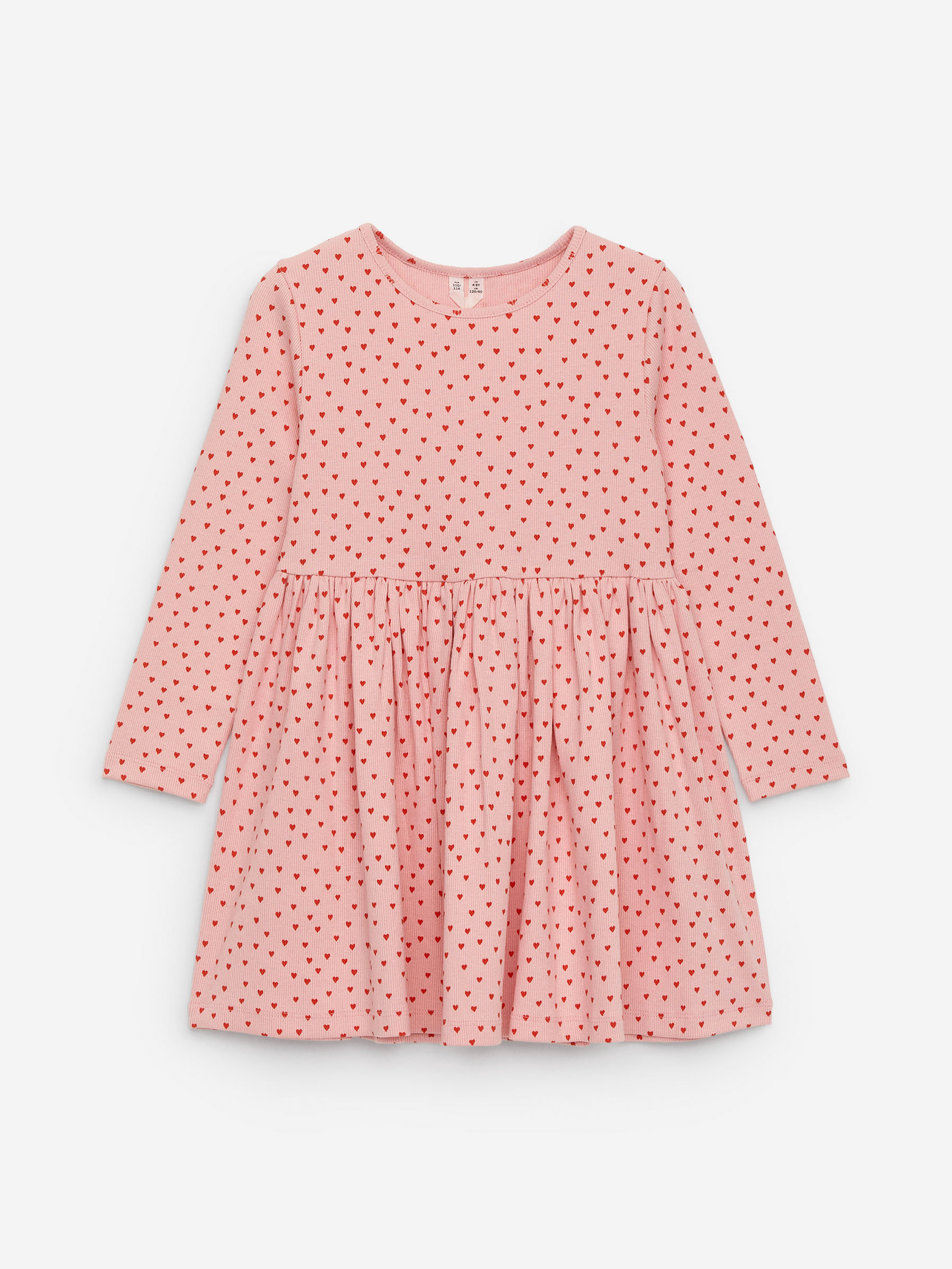 Cotton Rib Dress-#E8C4C6-15998