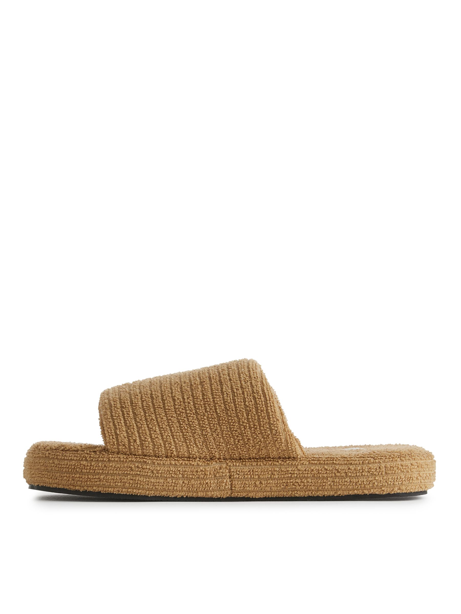 Chanclas de piscina en tela de toalla - Beige oscuro - Women - StillMedia/DescriptiveStillLife - 3