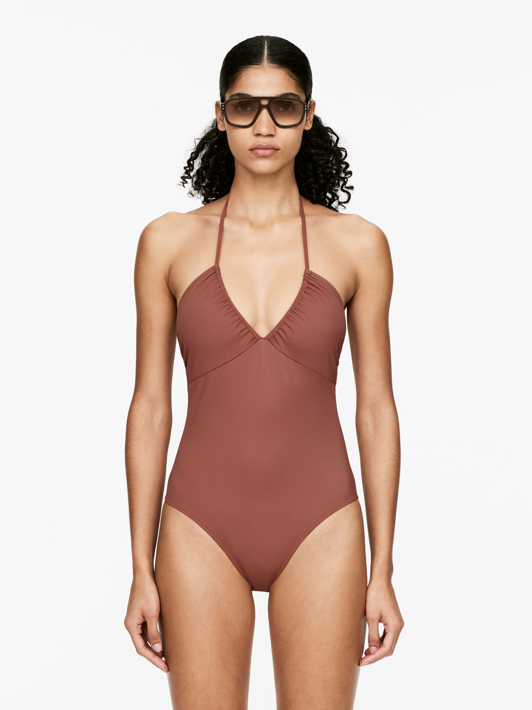 Halterneck Swimsuit - Rust - Women - StillMedia/Lookbook - 5