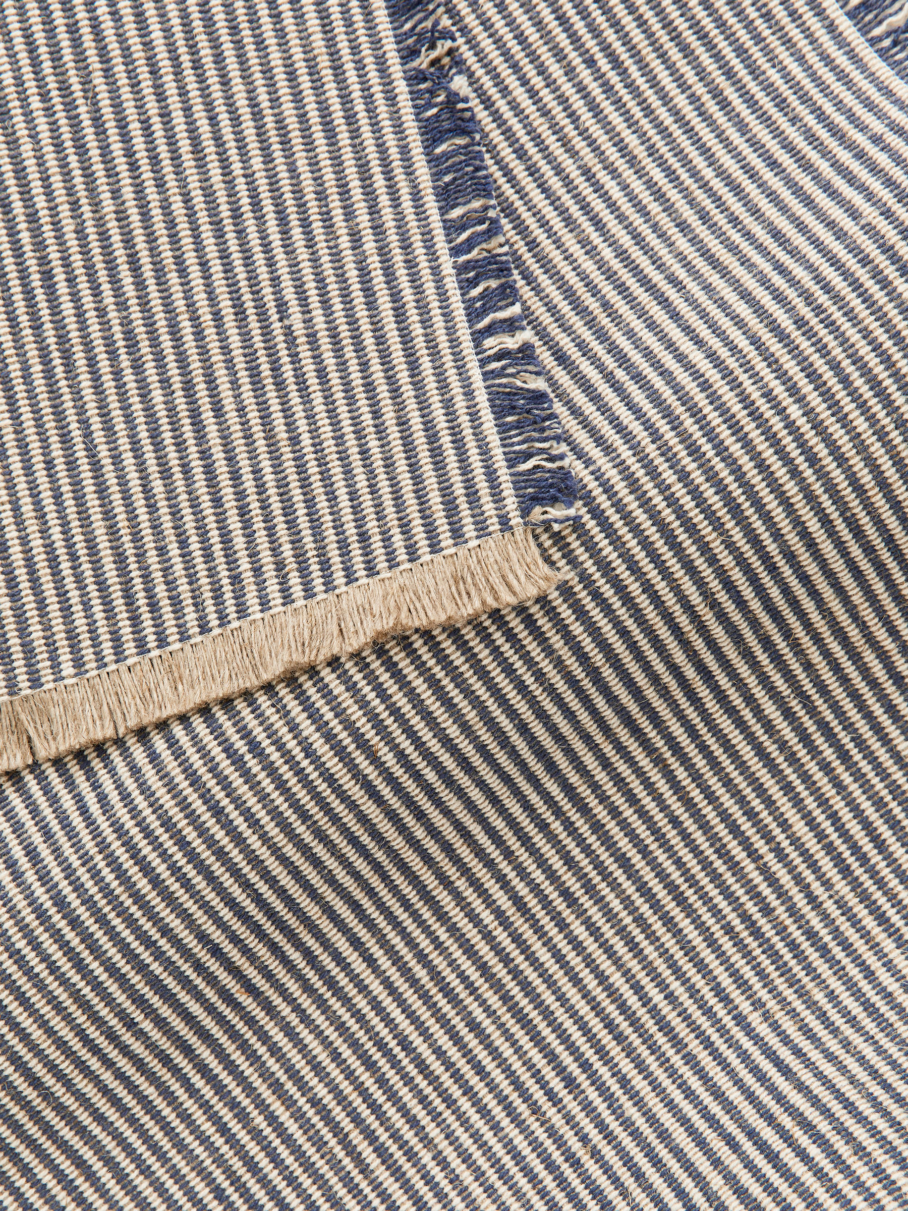 Linen Blend Placemat Set of 2 - Dark Blue/Beige - Homeware - StillMedia/DescriptiveDetail - 2