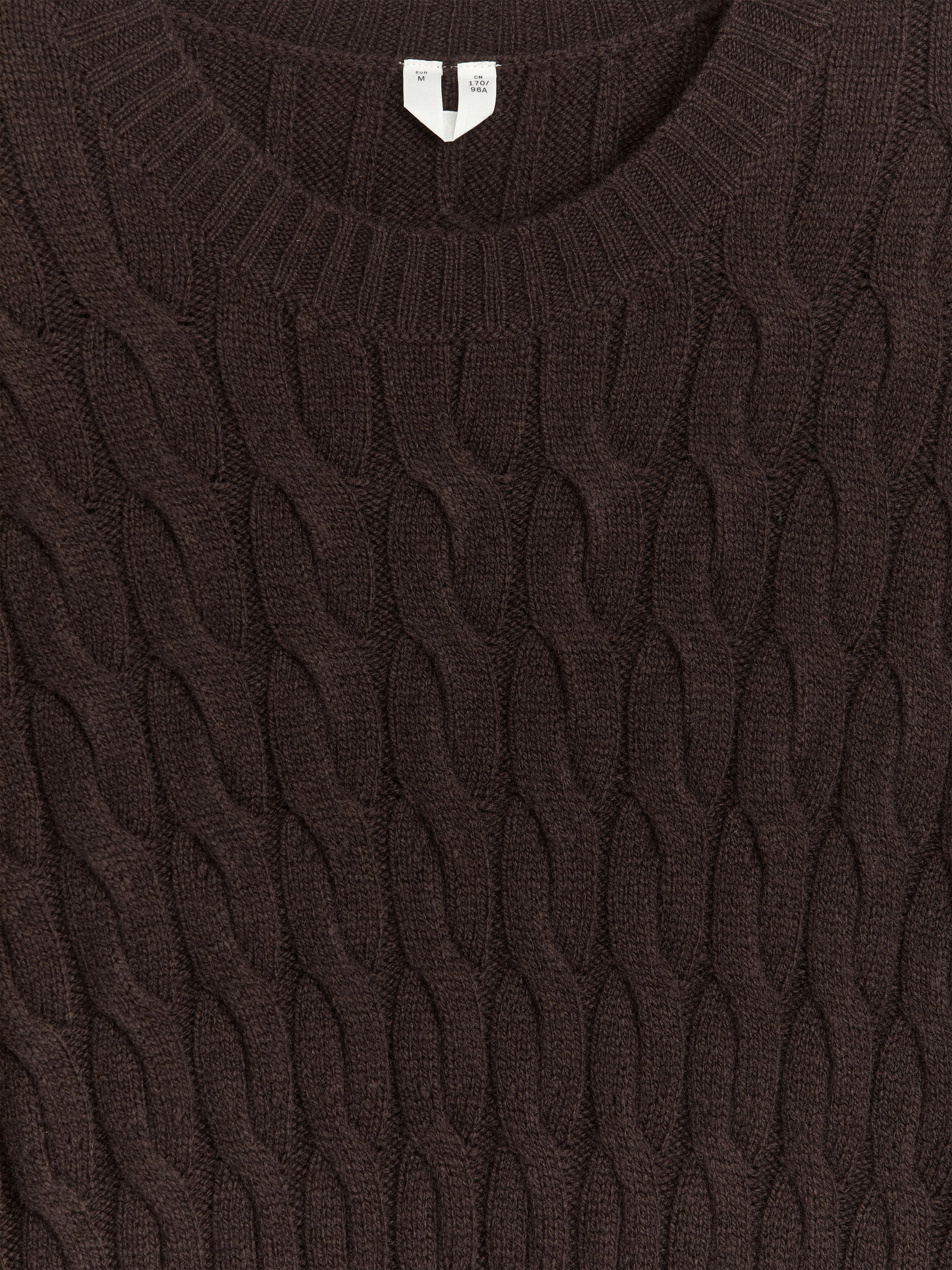 Vestido de lana con patrón de ochos - Marrón oscuro - Corte estándar - Women - StillMedia/DescriptiveDetail - 1