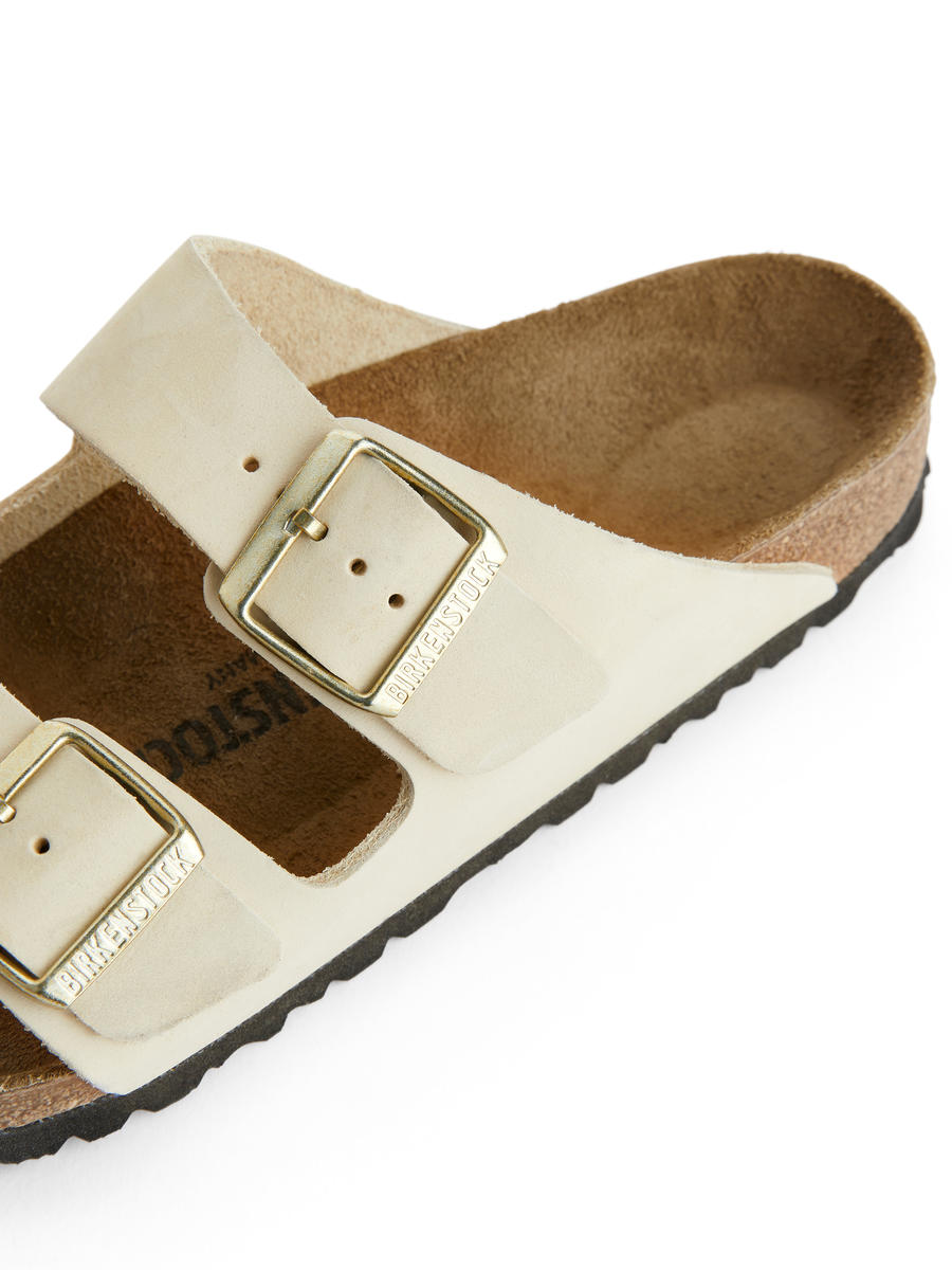 Birkenstock Arizona Nubuck Sandals - Ecru - Women - 1232103001