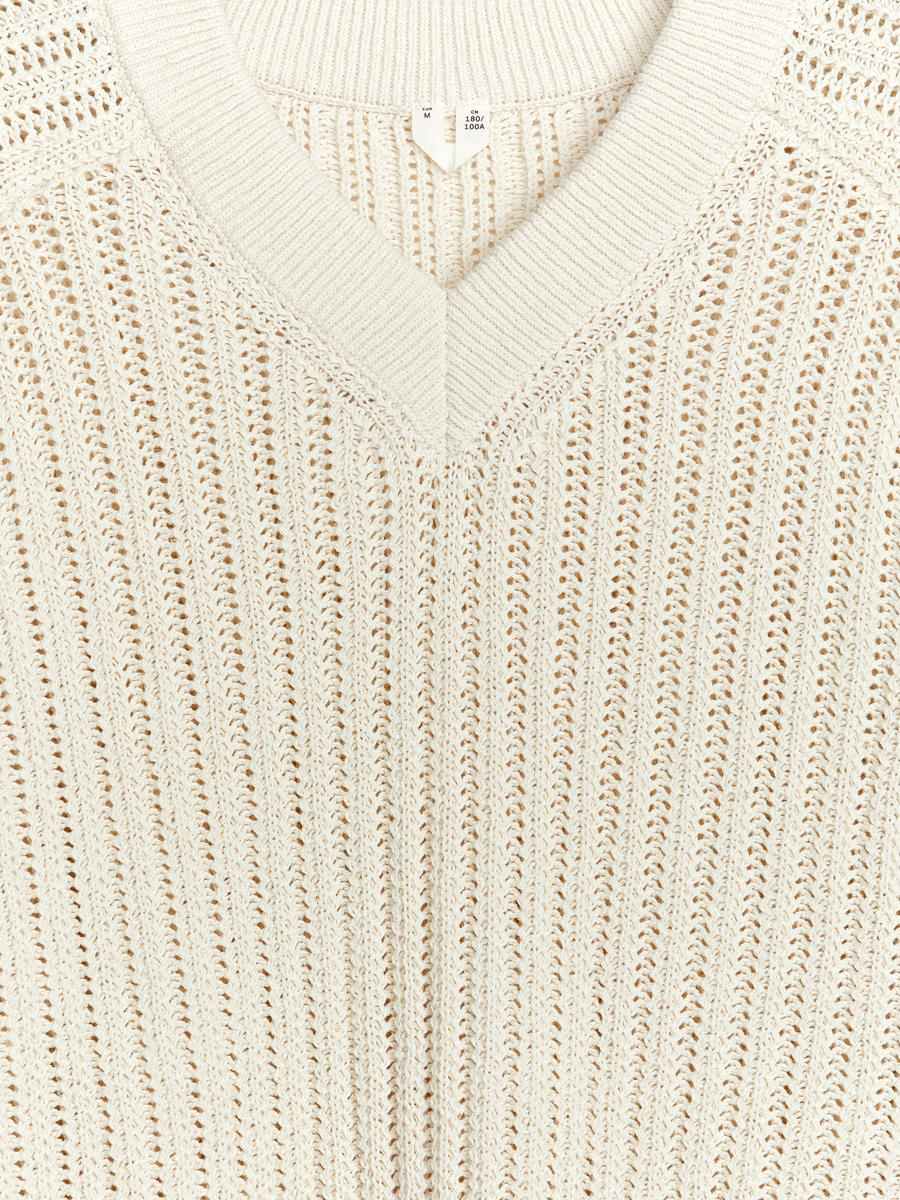 Heavy-Knit Jumper - Off White - Relaxed fit - Men - 1216412001