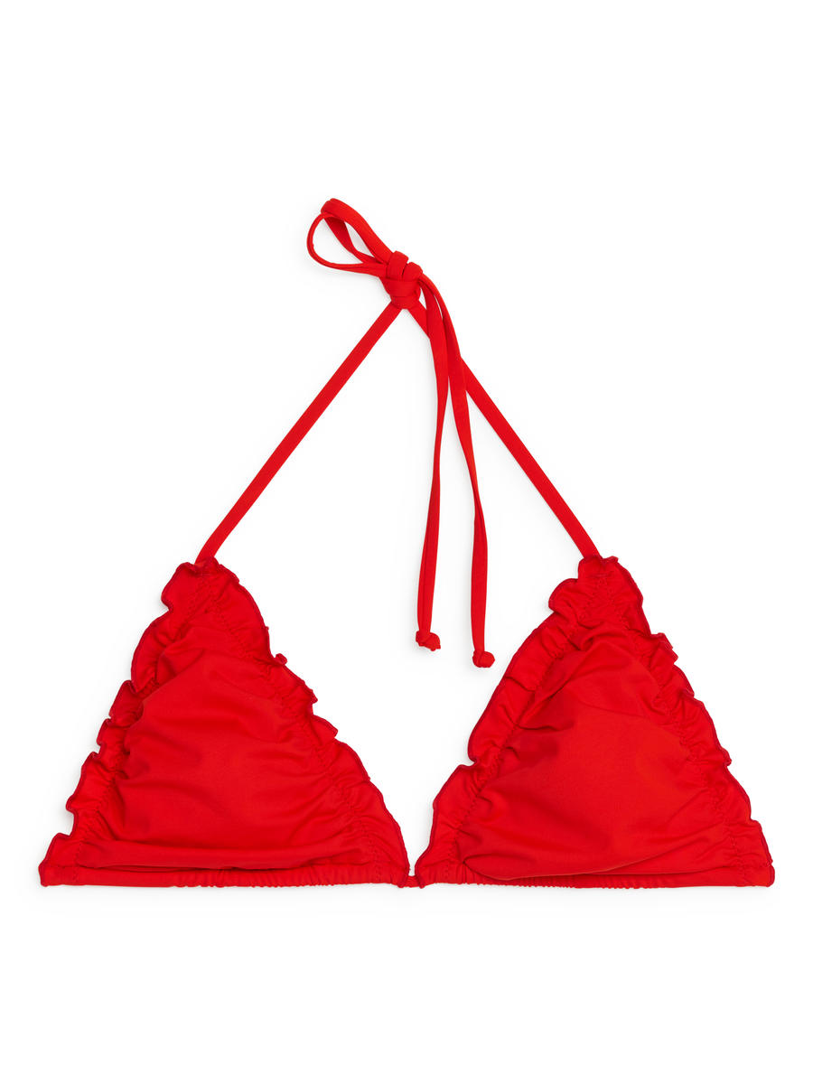 Bikinioberteil mit Babylock-Nähten - Rot - Women - 1223659001