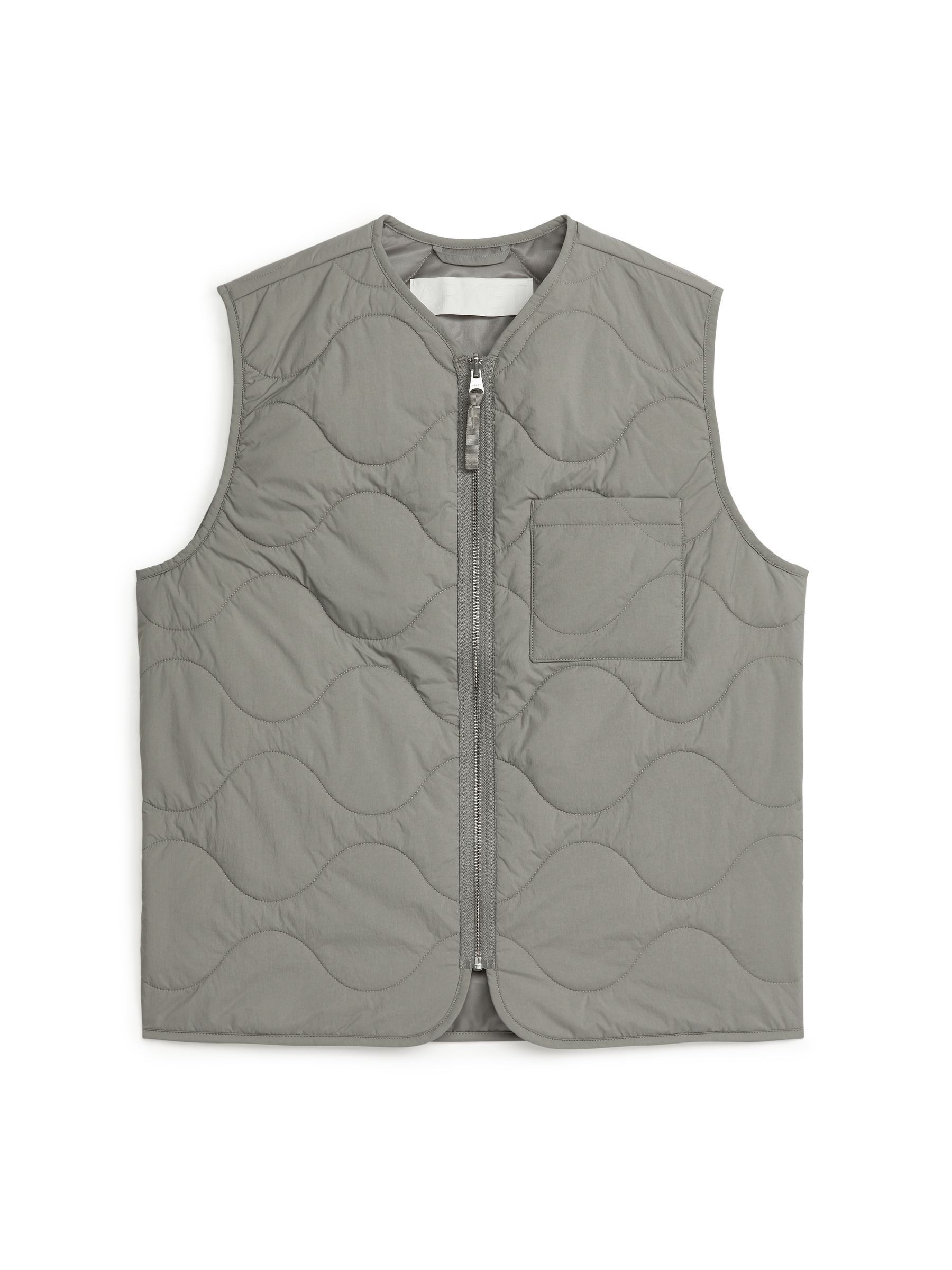2-in-1 Quilted Liner Vest - Dusty Khaki - Regular fit - Men - StillMedia/DescriptiveStillLife - 1