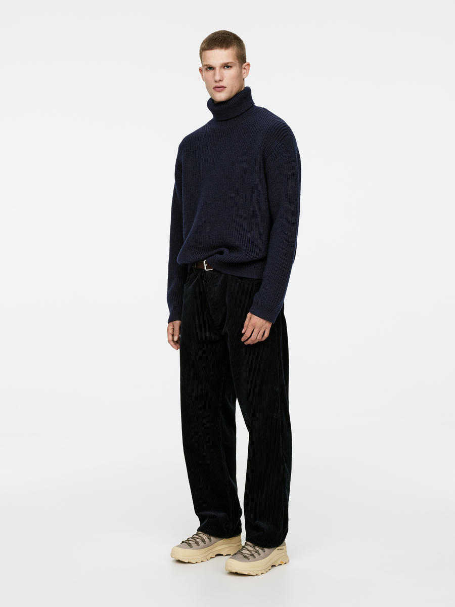 Heavy Wool Roll-Neck Jumper-#272930-4028