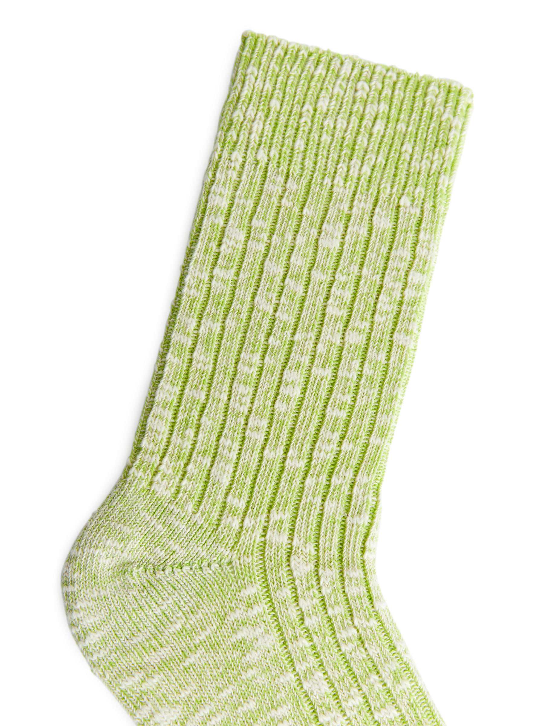 Chunky Knit Socks - Lime Melange - Women - StillMedia/DescriptiveDetail - 1