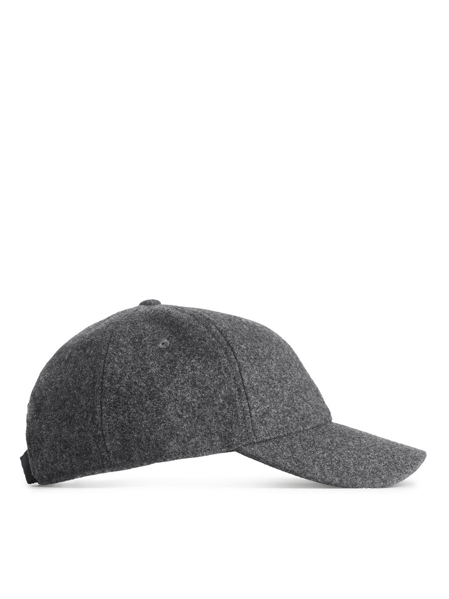 Wool Felt Cap-#494A4F-3982