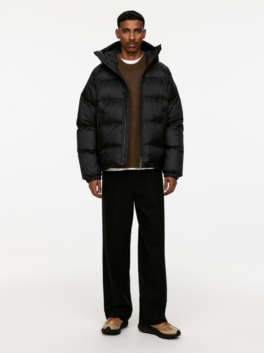 Arket puffer coat black on sale