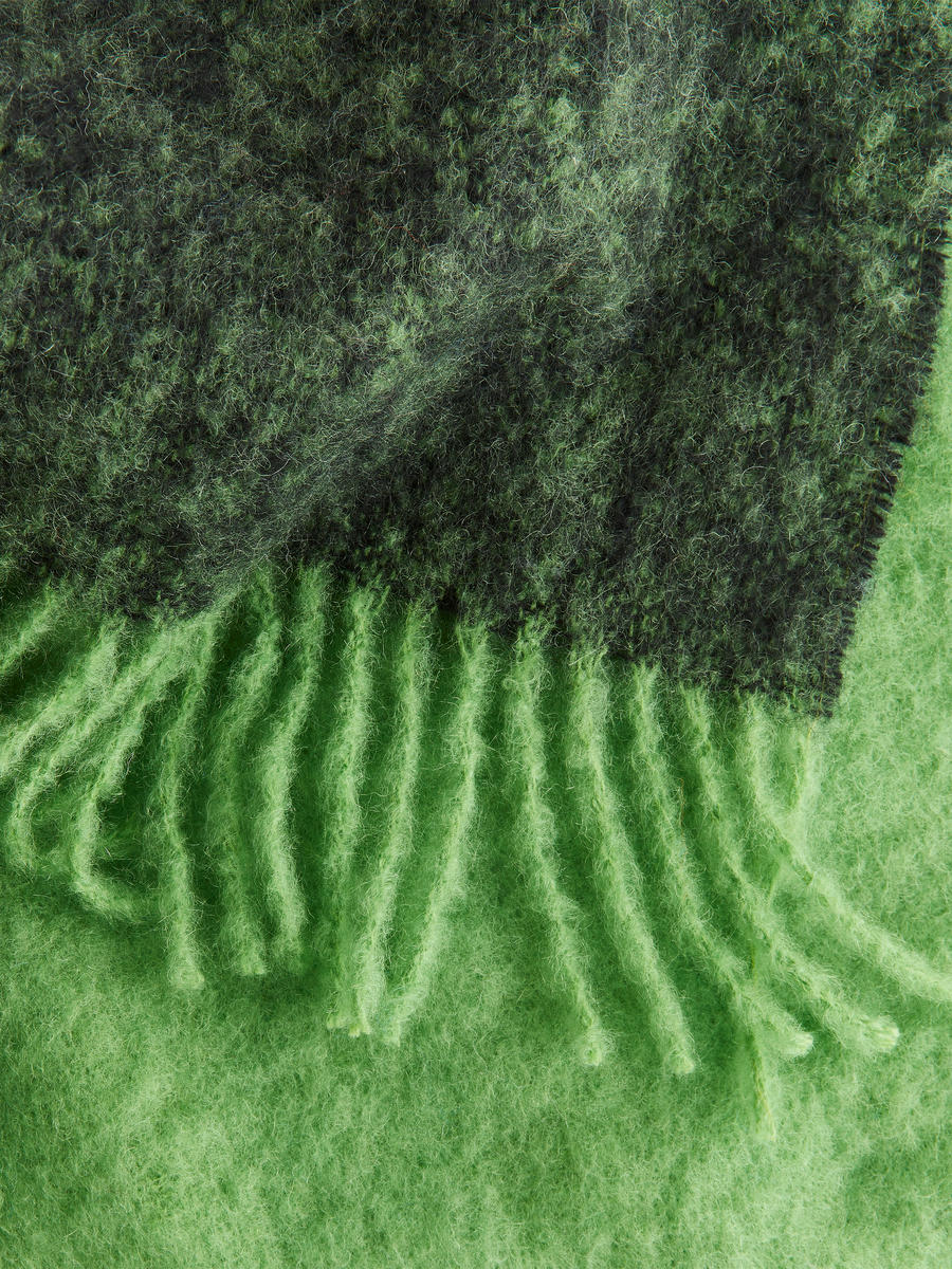 Stackelbergs Stockholm Mohair Blanket - Green - Homeware - 1201052002