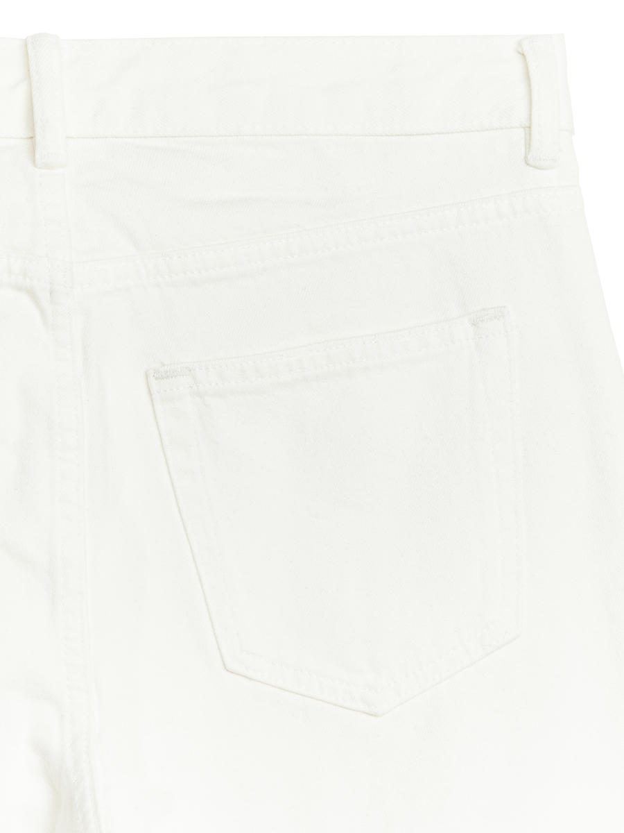 PARK CROPPED Regular Straight Jeans - White - Men - 1077160014