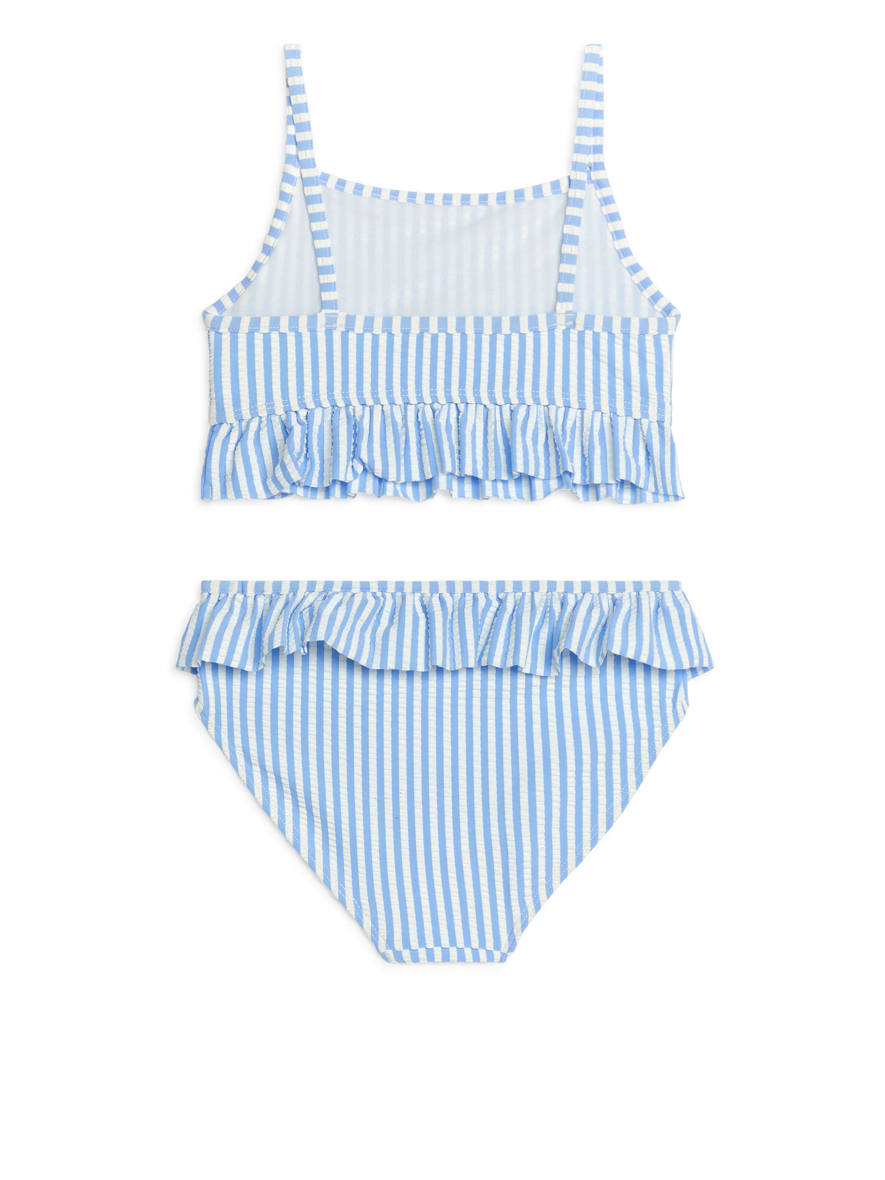 Seersucker-Bikini mit Rüschen - Hellblau/Weiß - Regular Fit - Children - StillMedia/DescriptiveStillLife - 3