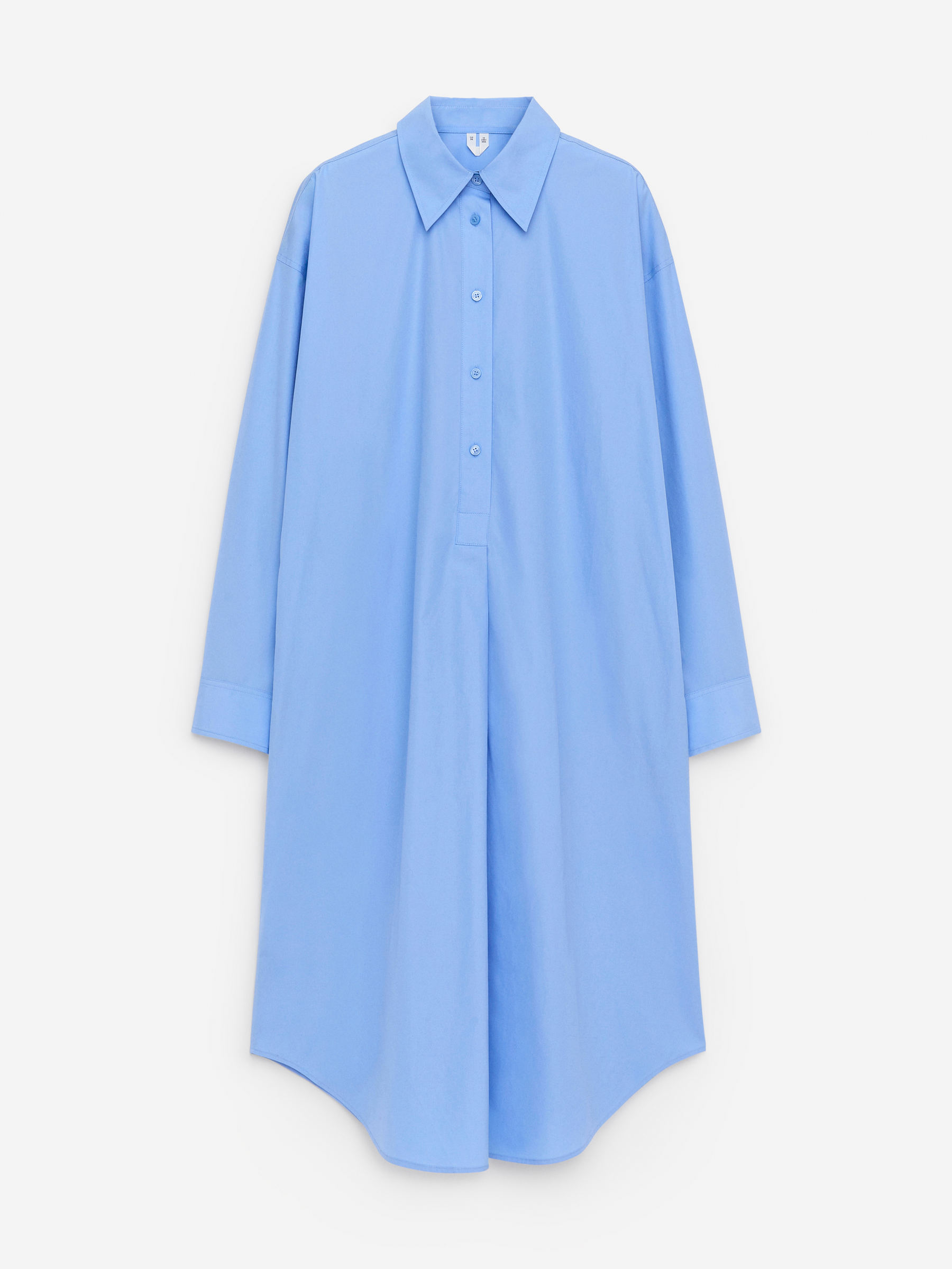 Oversize Shirt Dress-#859DD6-15786