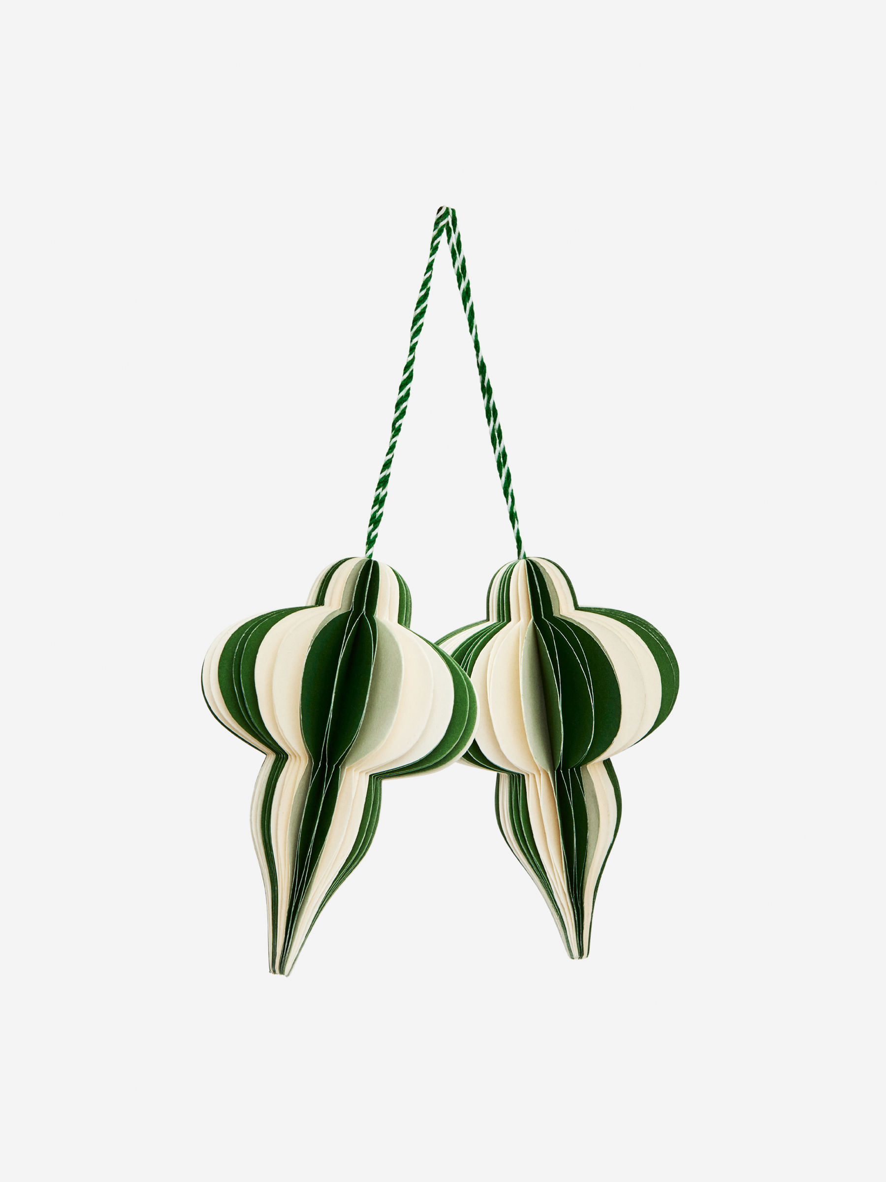 Honeycomb Ornaments Set of 2-#8BD700-13672