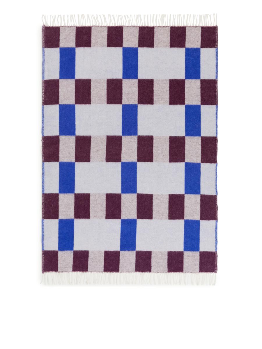 Evelina Kroon Wool Blanket-#003EFE-2683