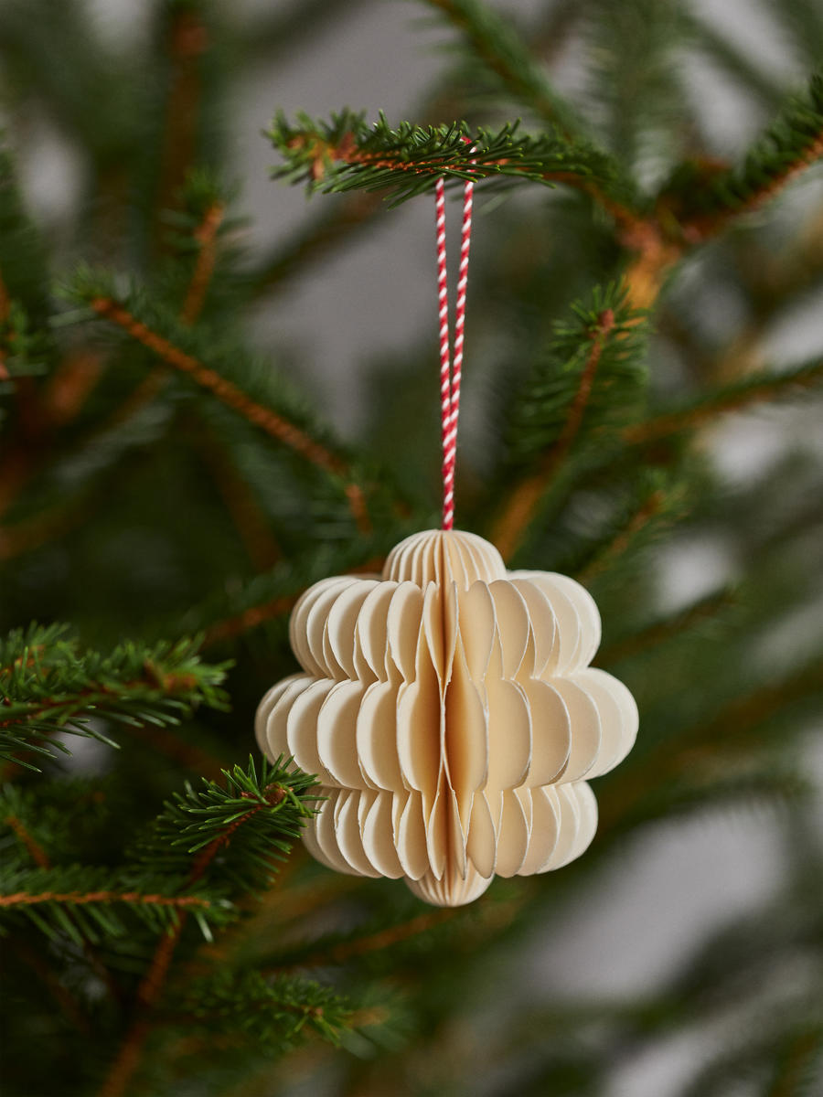 Honeycomb Ornaments Set of 2-#FFFFFF-2468